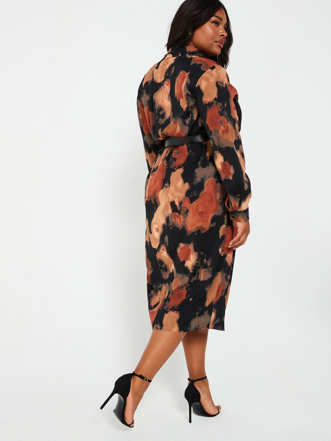 ax-paris-curve-curve-printed-tie-waist-midi-dress-blackstillFront