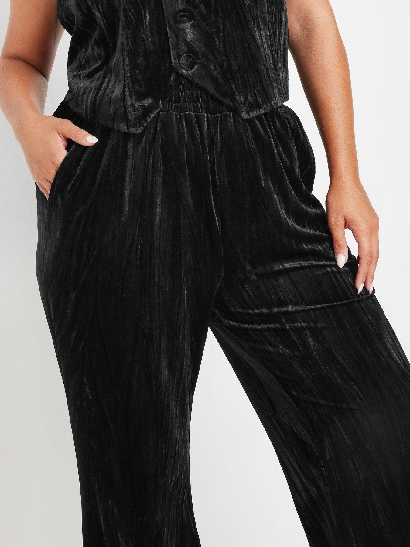 yours-curve-velvet-wide-leg-trouser-blackoutfit