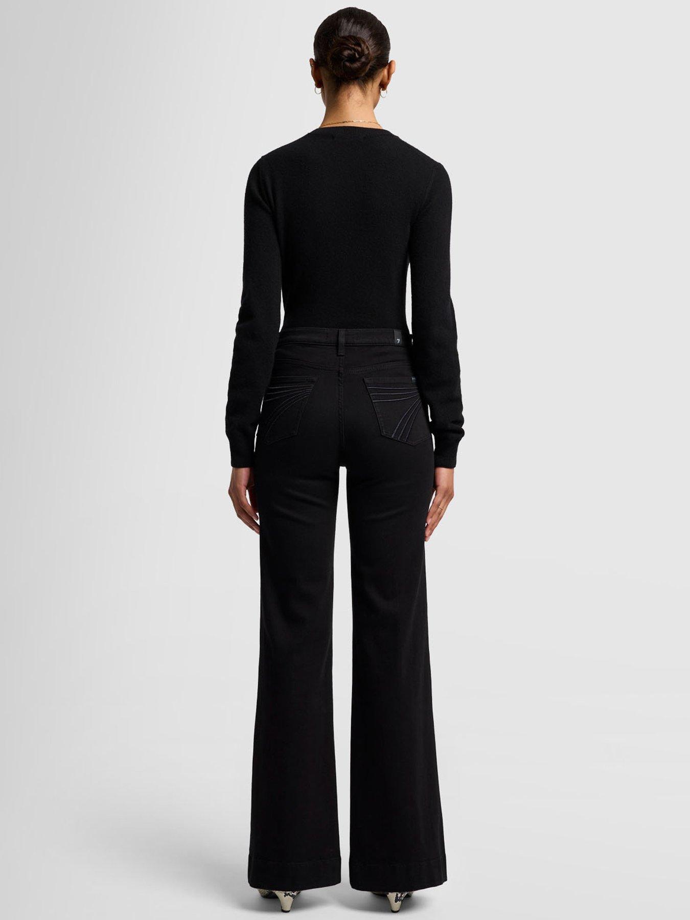 Image 2 of 5 of 7 FOR ALL MANKIND Soho Night Modern Dojo Wide Leg Jean - Black