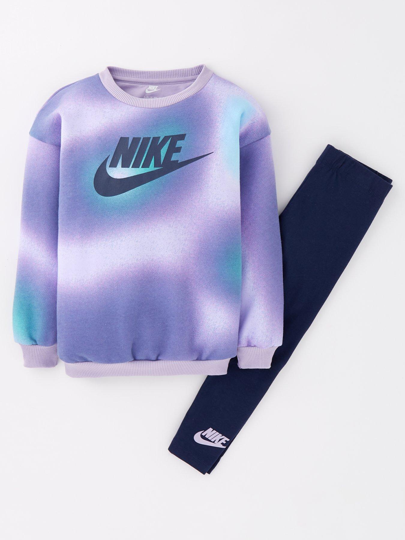 nike-younger-girls-solarized-crew-sweatshirtnbspand-leggings-set-navyfront