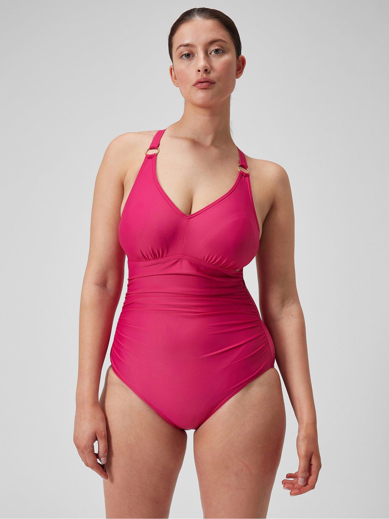 speedo-womens-shaping-v-neck-1-piece-pink