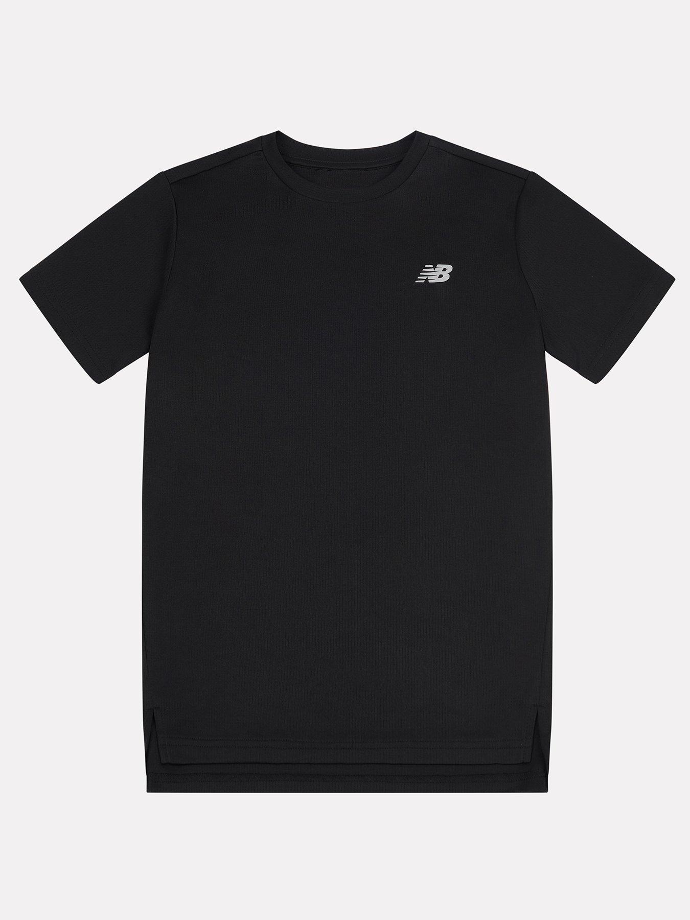 Image of New Balance Junior Boys Athletic Tee - Black