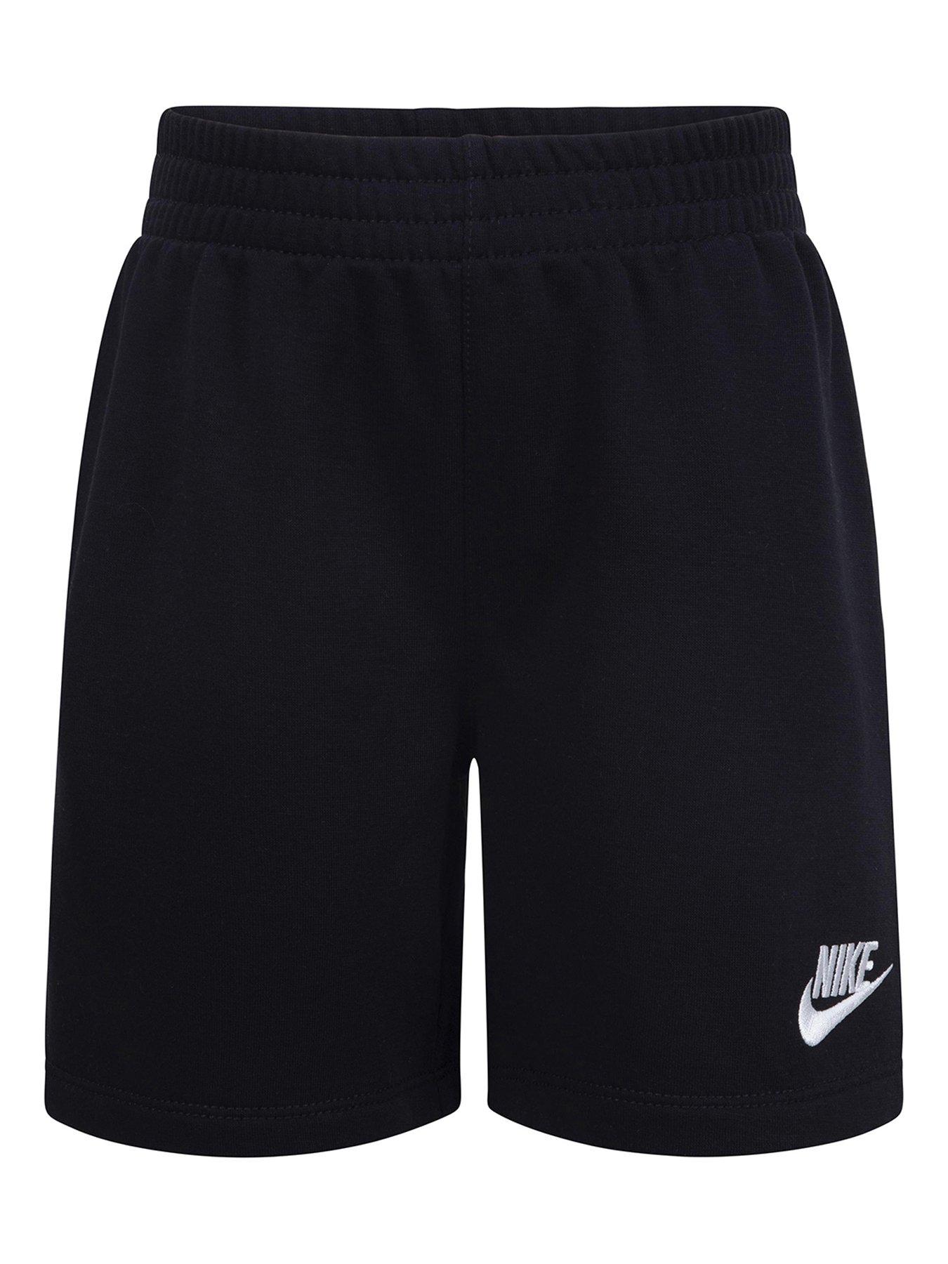 nike-younger-unisex-club-low-brand-read-knit-short-set-blackwhiteoutfit