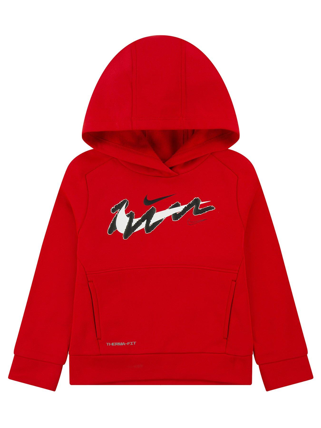 nike-younger-boys-all-day-play-dri-fit-graphics-overhead-hoodie-redfront