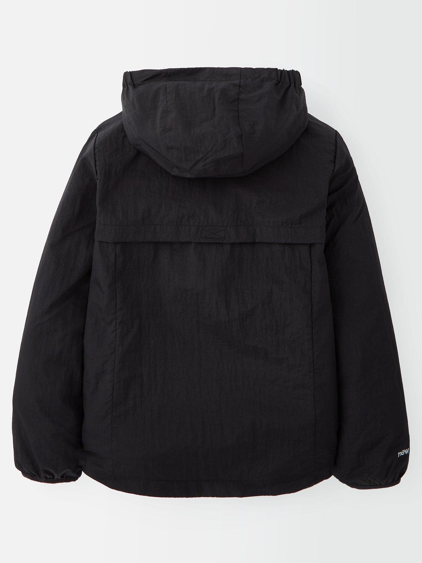 Image 2 of 4 of New Balance Junior Boys Athletics Woven Mesh Lined Jacket - Black