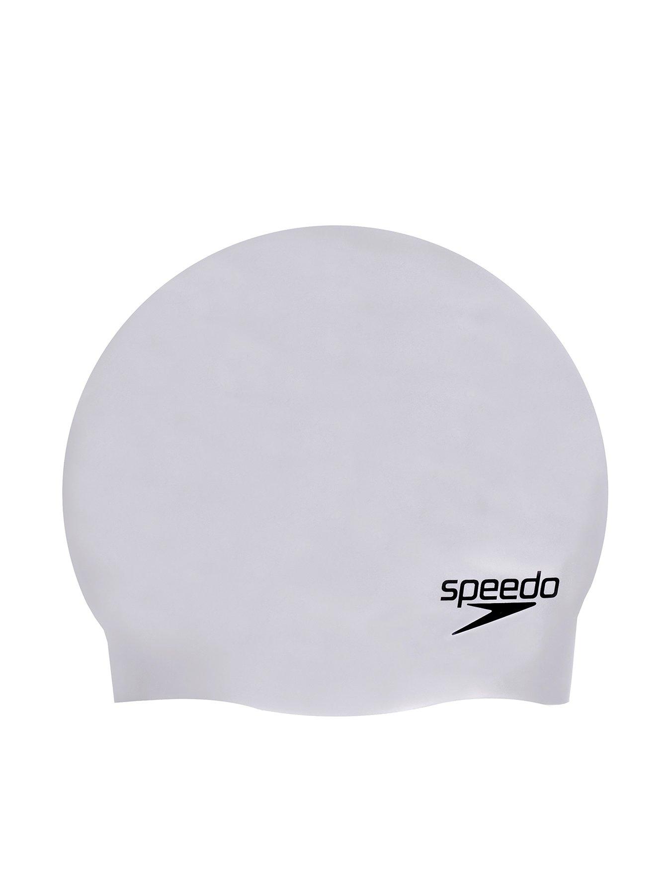 speedo-plain-moulded-silicone-cap-silver