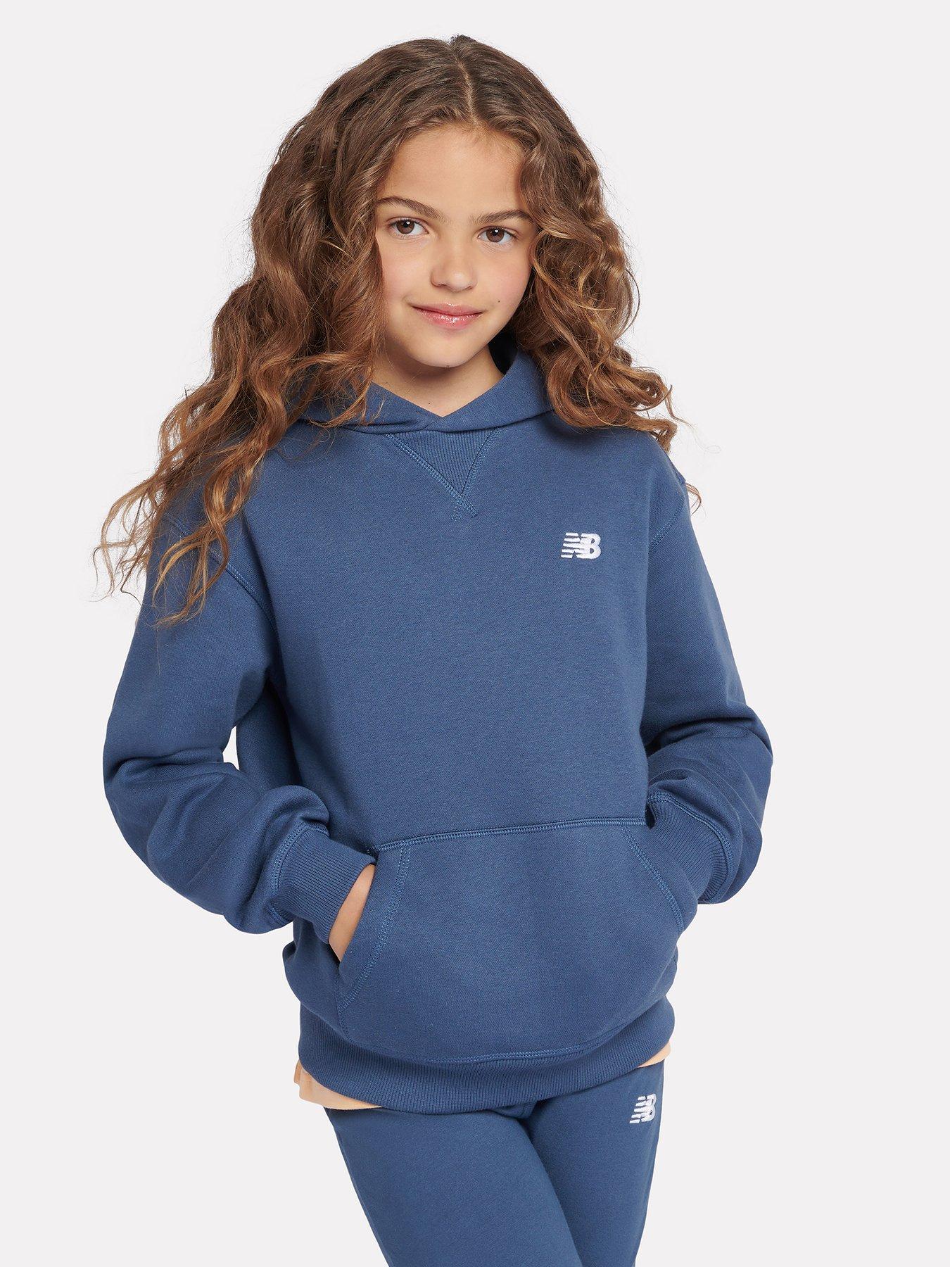 new-balance-junior-girls-brush-back-small-logo-hoodie-navyfront