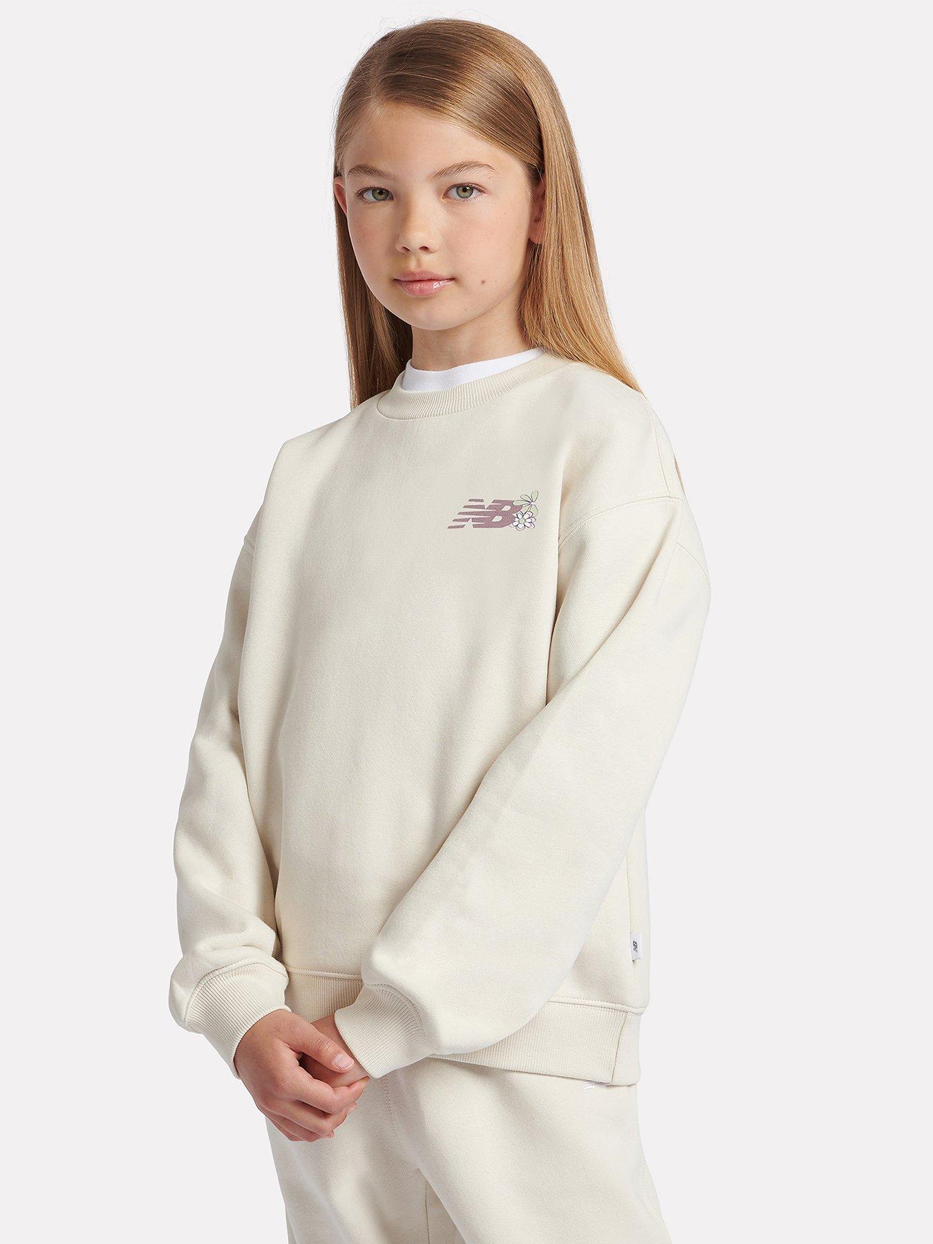 new-balance-junior-girls-brush-back-circle-floral-graphic-crew-beige