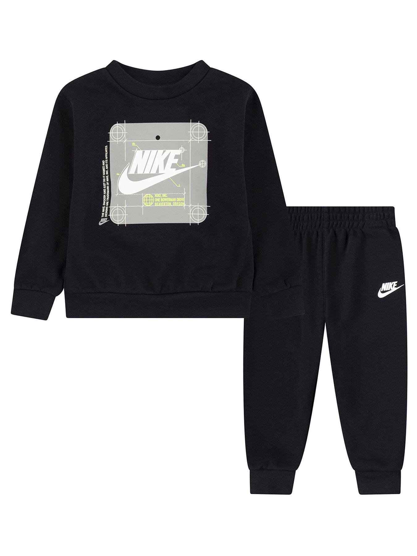 nike-younger-boys-sportswear-future-utility-crew-set-blackfront