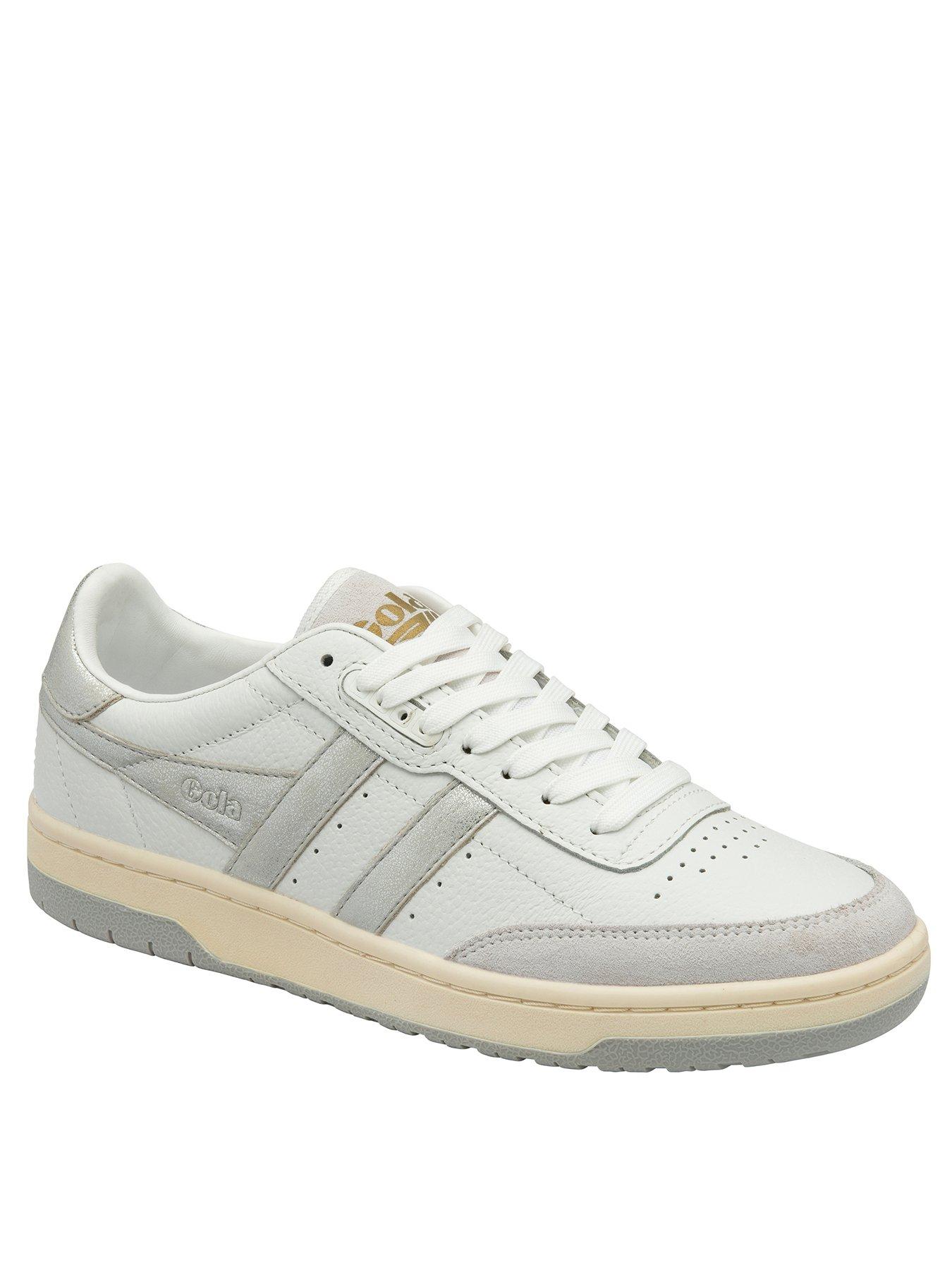 gola-womens-falcon-mirror-trainers-whitesilverstillFront