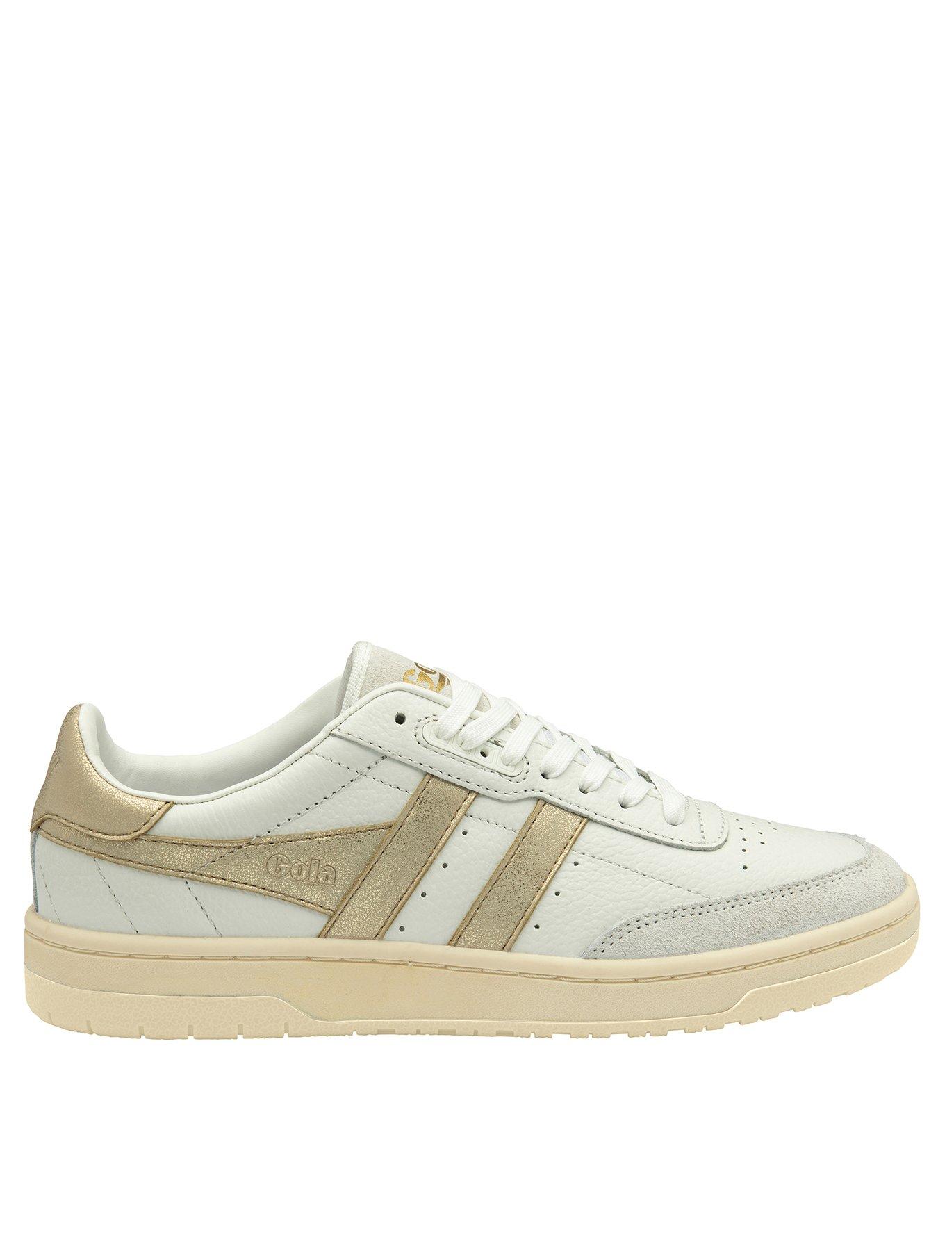 Gola Women's Falcon Mirror Trainers - White/Gold