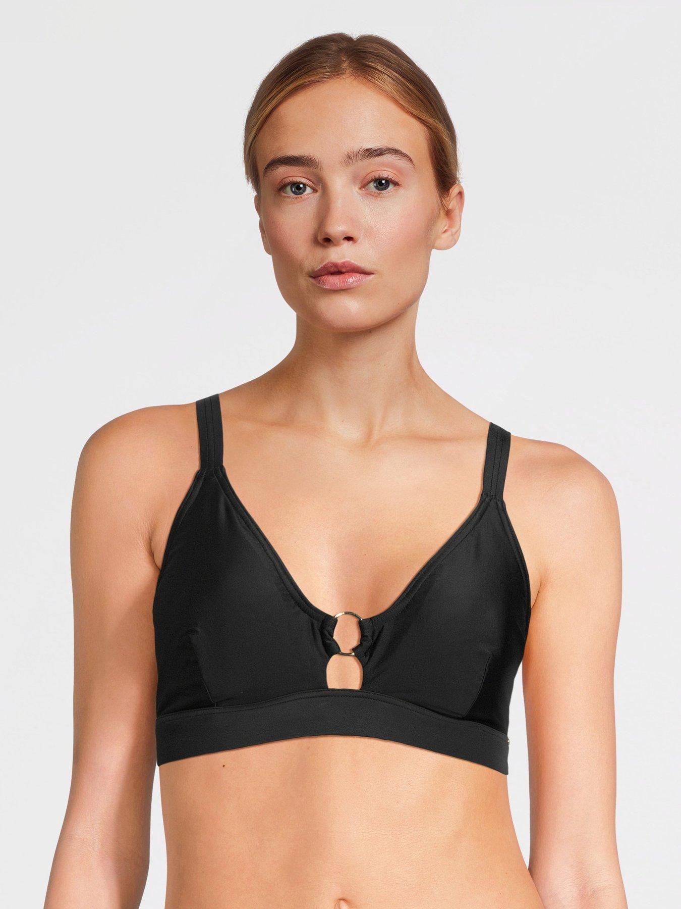 Image of Speedo Womens Shaping Triangle Top - Black