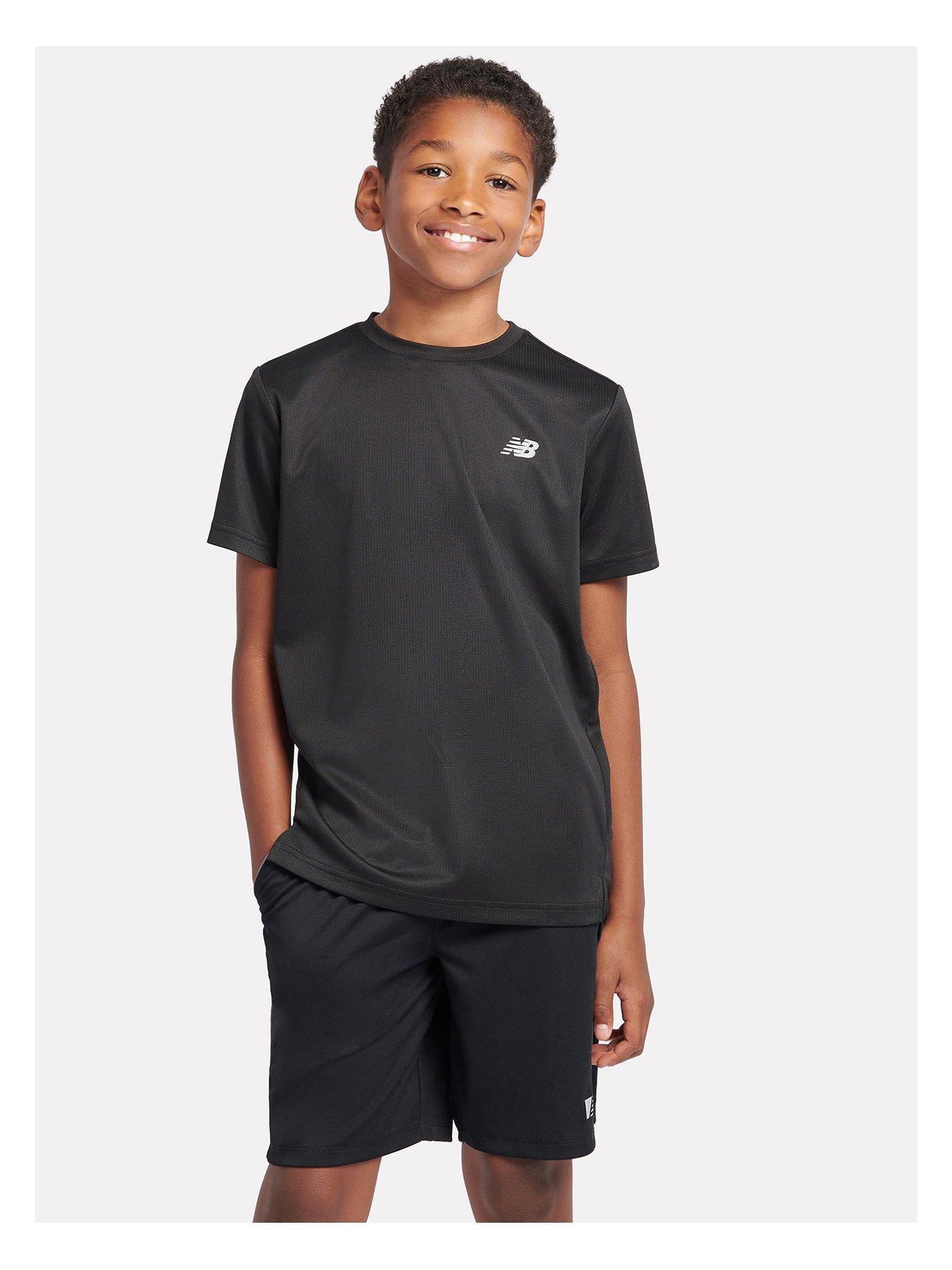 New Balance Junior Boys Reflective Flying Nb T Shirt Black Very Ireland