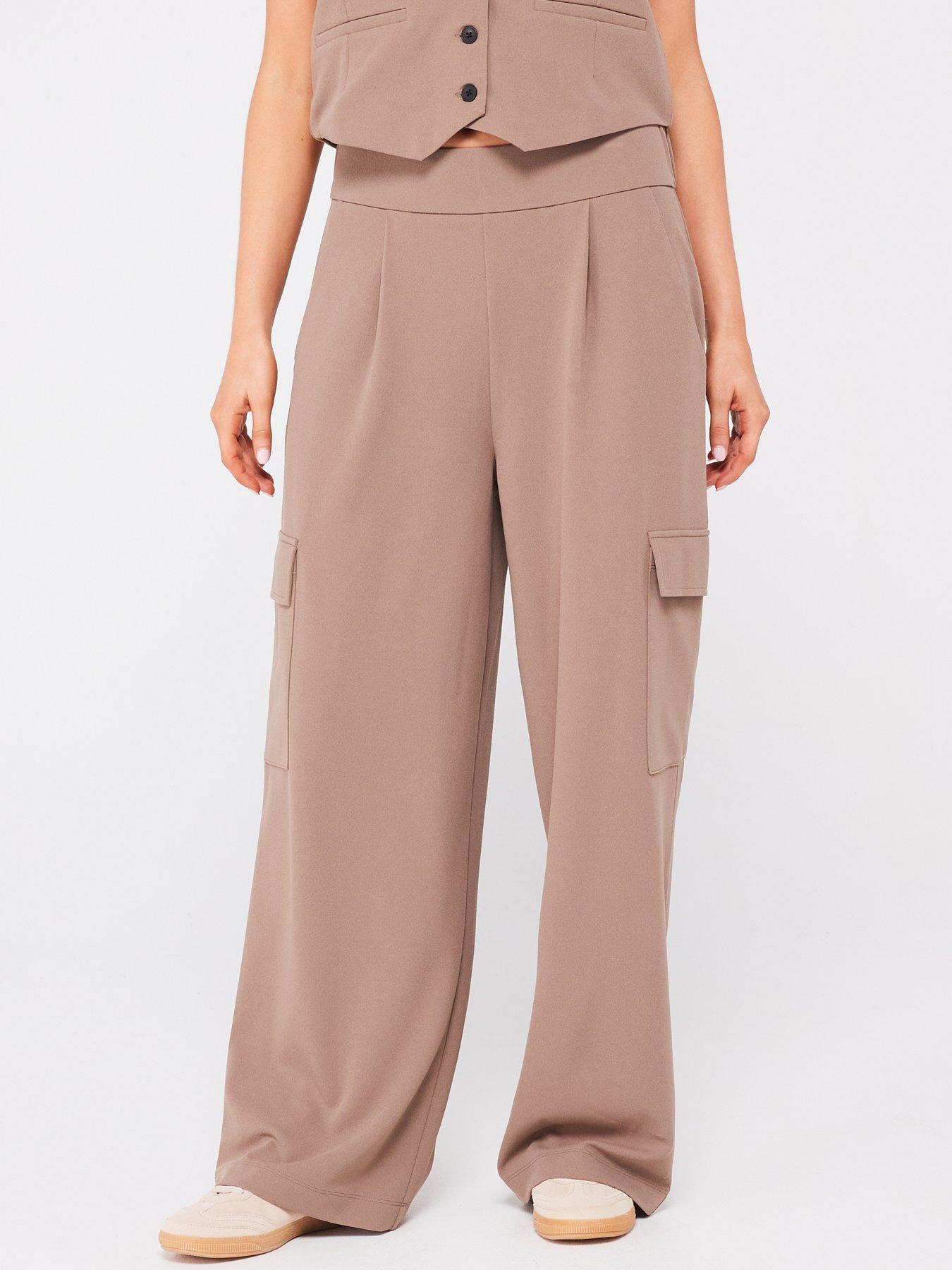 jdy-tailored-trousers-brownfront