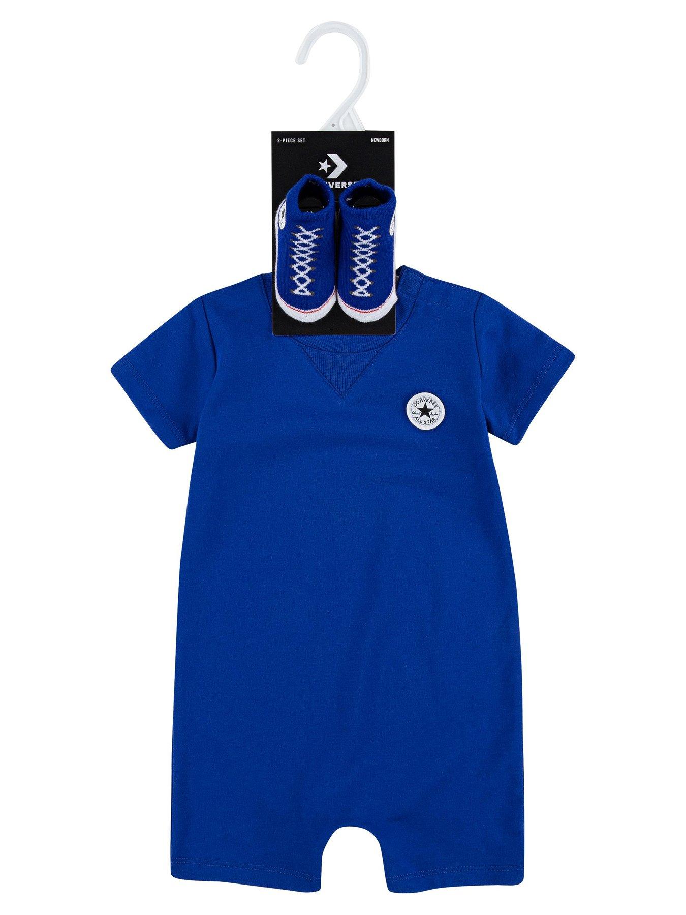 converse-baby-boys-little-chuck-romper-suitnbspandnbspsocks-set-blueoutfit