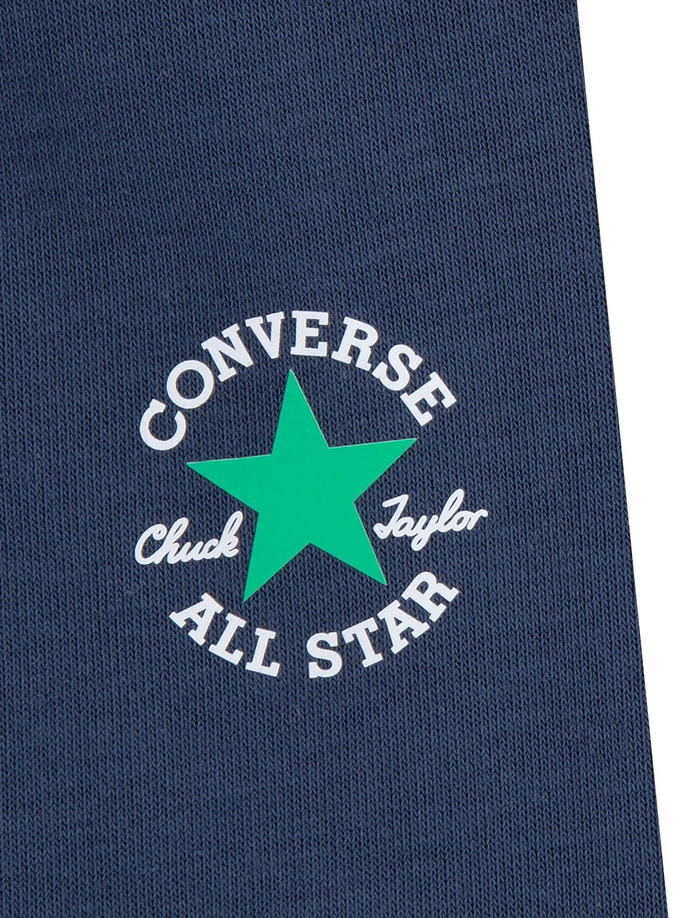 Image 4 of 4 of Converse Younger Boys Dissected Chuck Patch T-shirt and Joggers Set - Navy