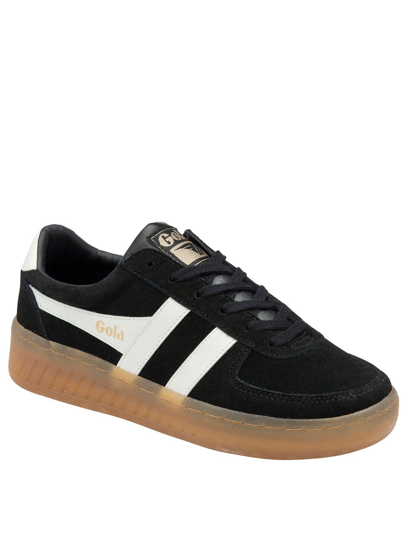 gola-womens-grandslam-suede-trainers-blackstillFront