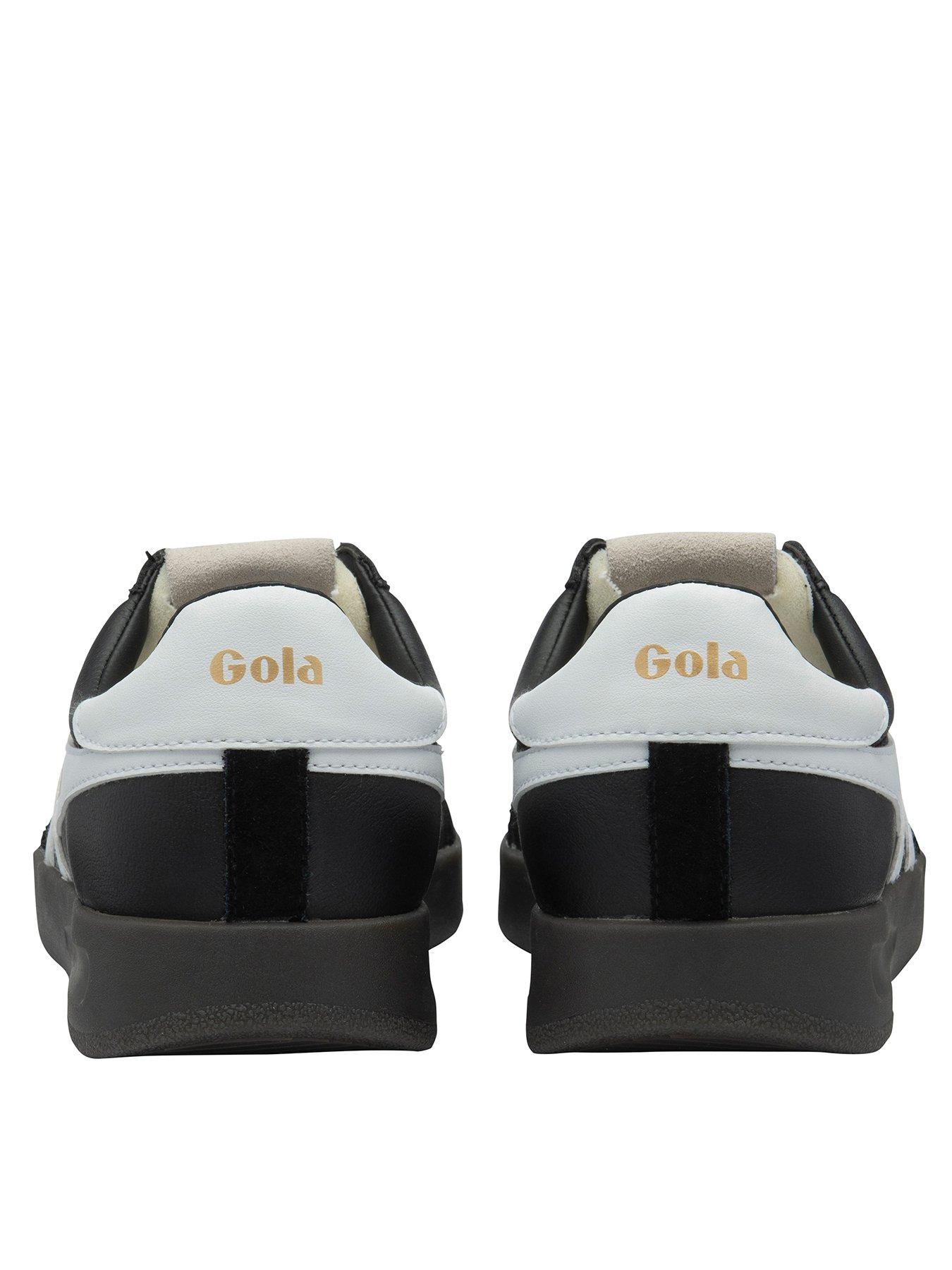 Image 3 of 5 of Gola Women's Cyclone Leather Trainers - Black/White