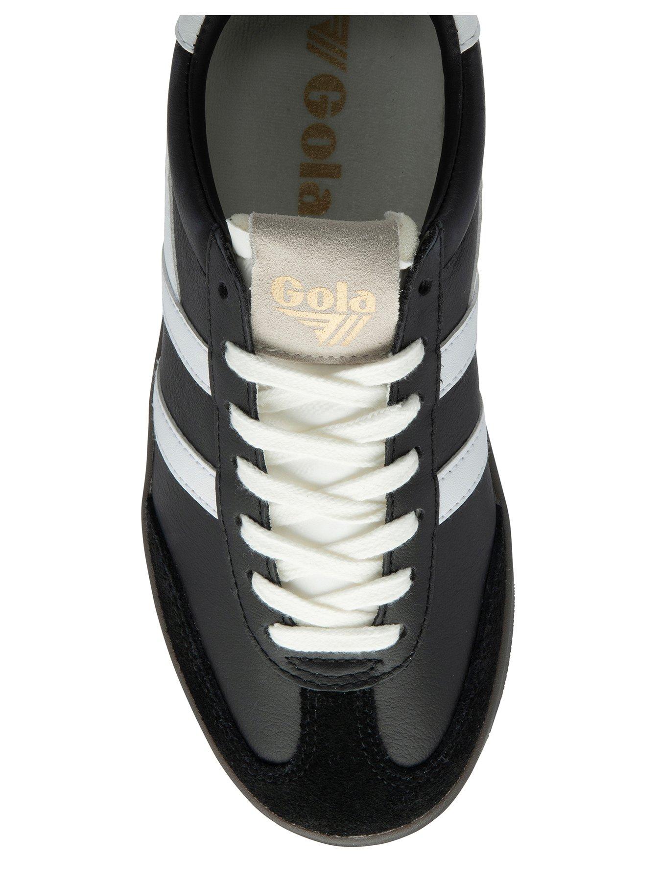 Image 4 of 5 of Gola Women's Cyclone Leather Trainers - Black/White