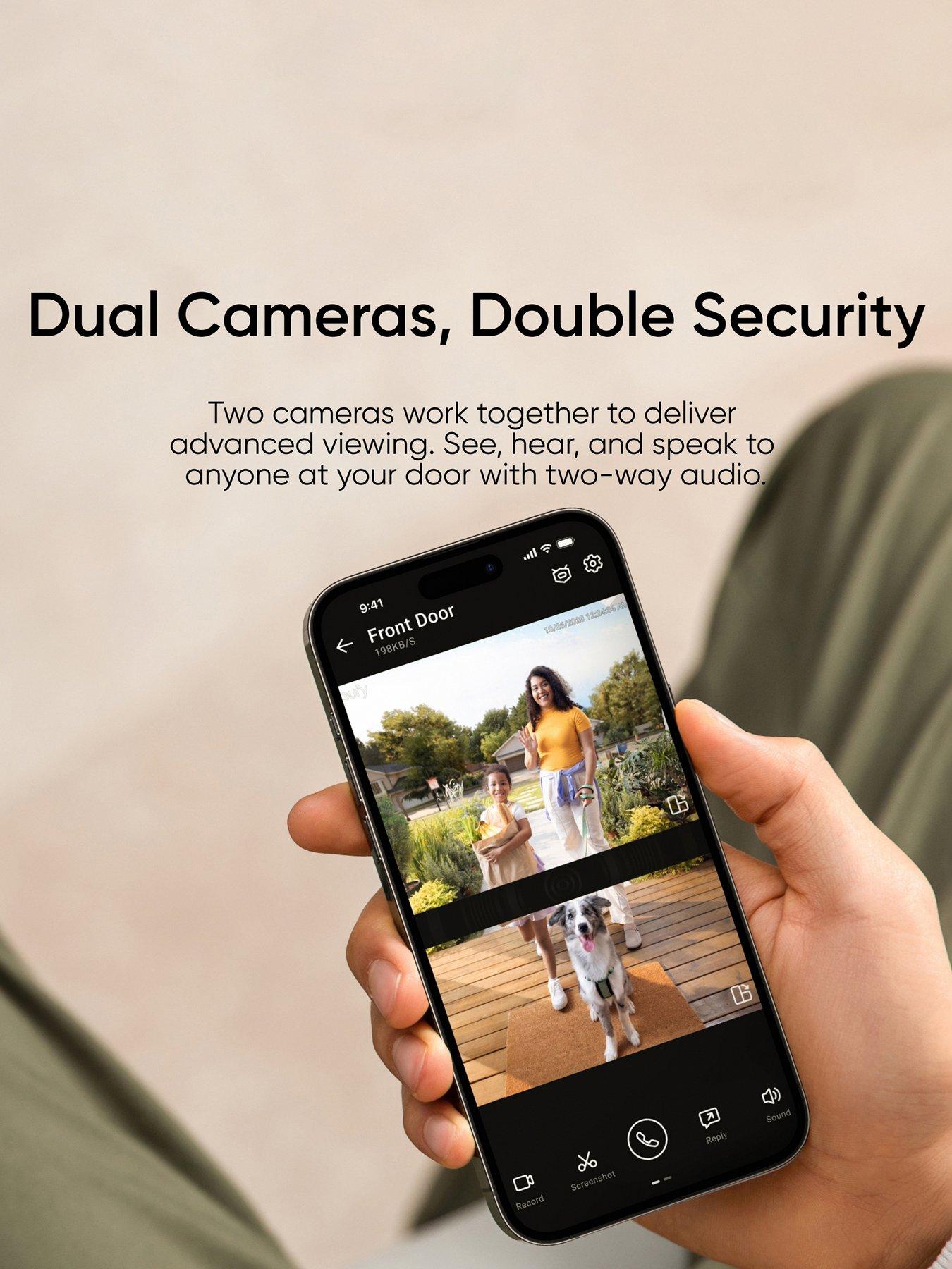 Image 2 of 7 of Eufy Video Doorbell E340 With Chime, 2K, Dual Lens, No Monthly Fee, Colour Night Vision, Two-Way Audio