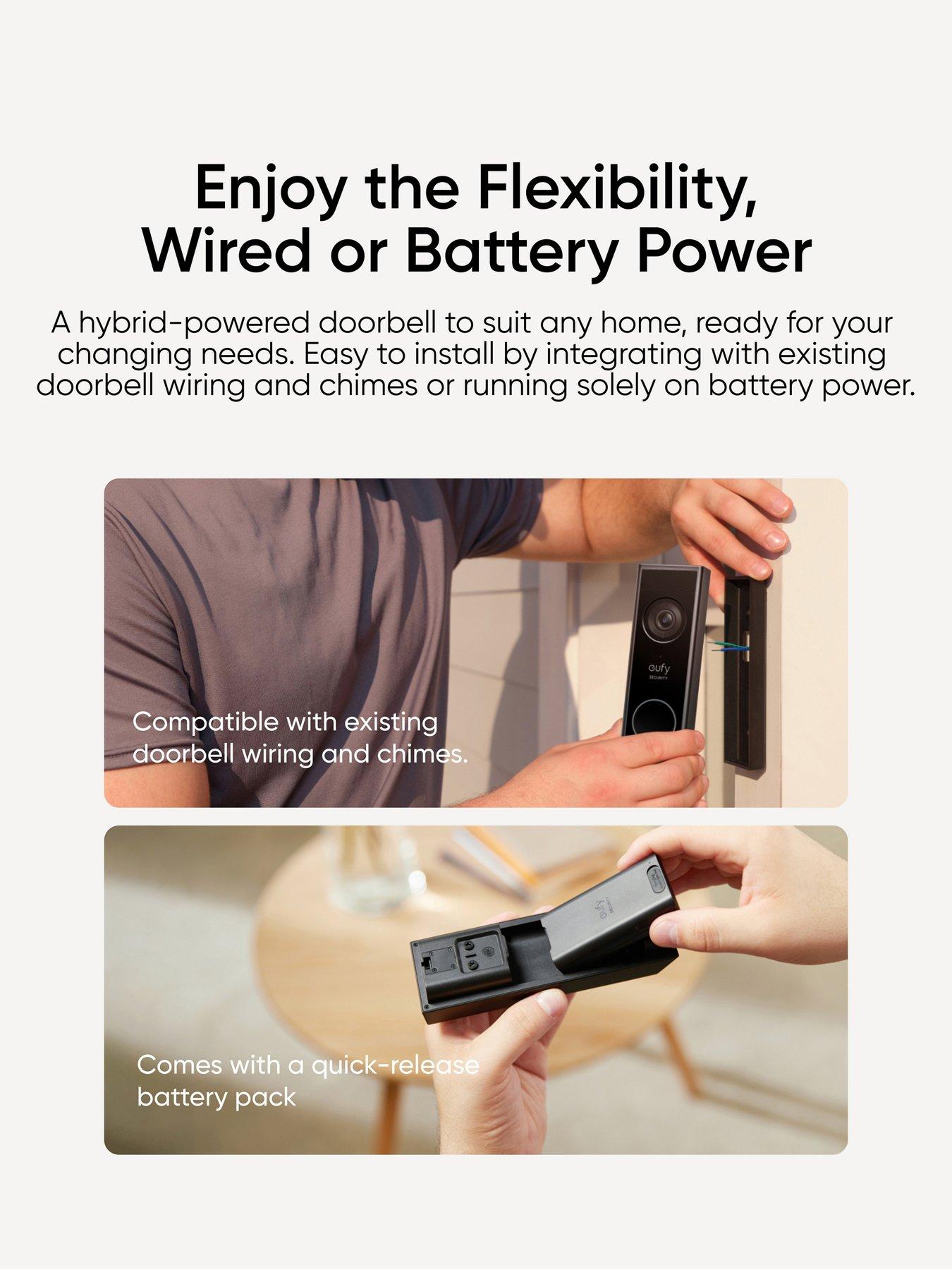 Image 7 of 7 of Eufy Video Doorbell E340 With Chime, 2K, Dual Lens, No Monthly Fee, Colour Night Vision, Two-Way Audio