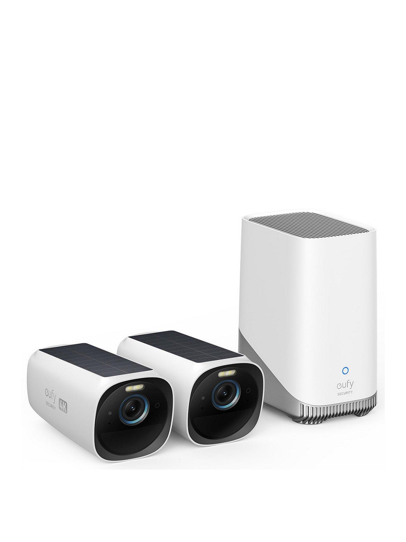Image 1 of 8 of Eufy eufyCam 3 2-Camera Kit with HomeBase 3, 4K, No Monthly Fee, Solar Panel, Face Recognition