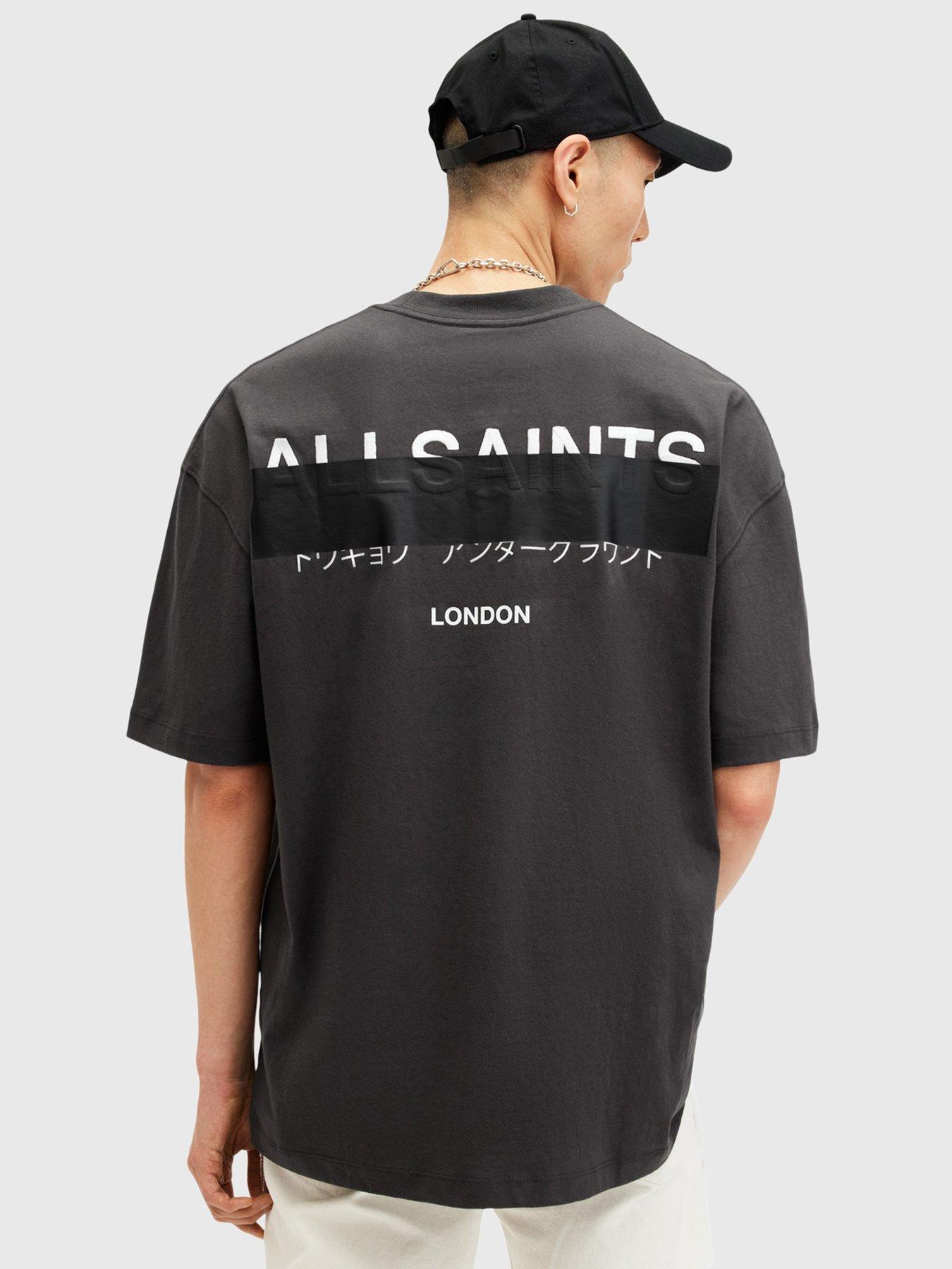 AllSaints Redact Crew T-Shirt - Black