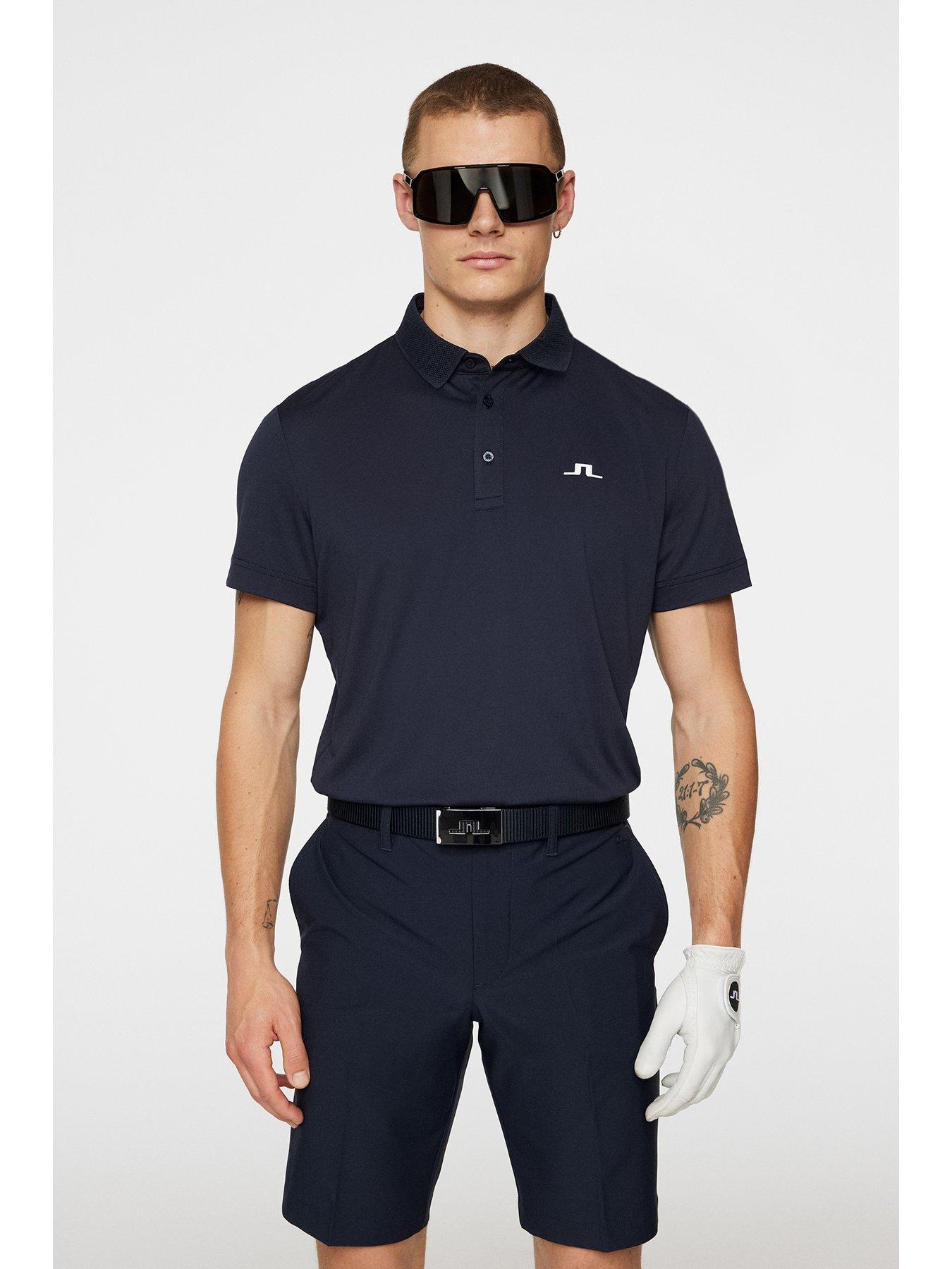 Image 1 of 5 of J LINDEBERG Mens Golf Wince Reg Fit Polo - Navy