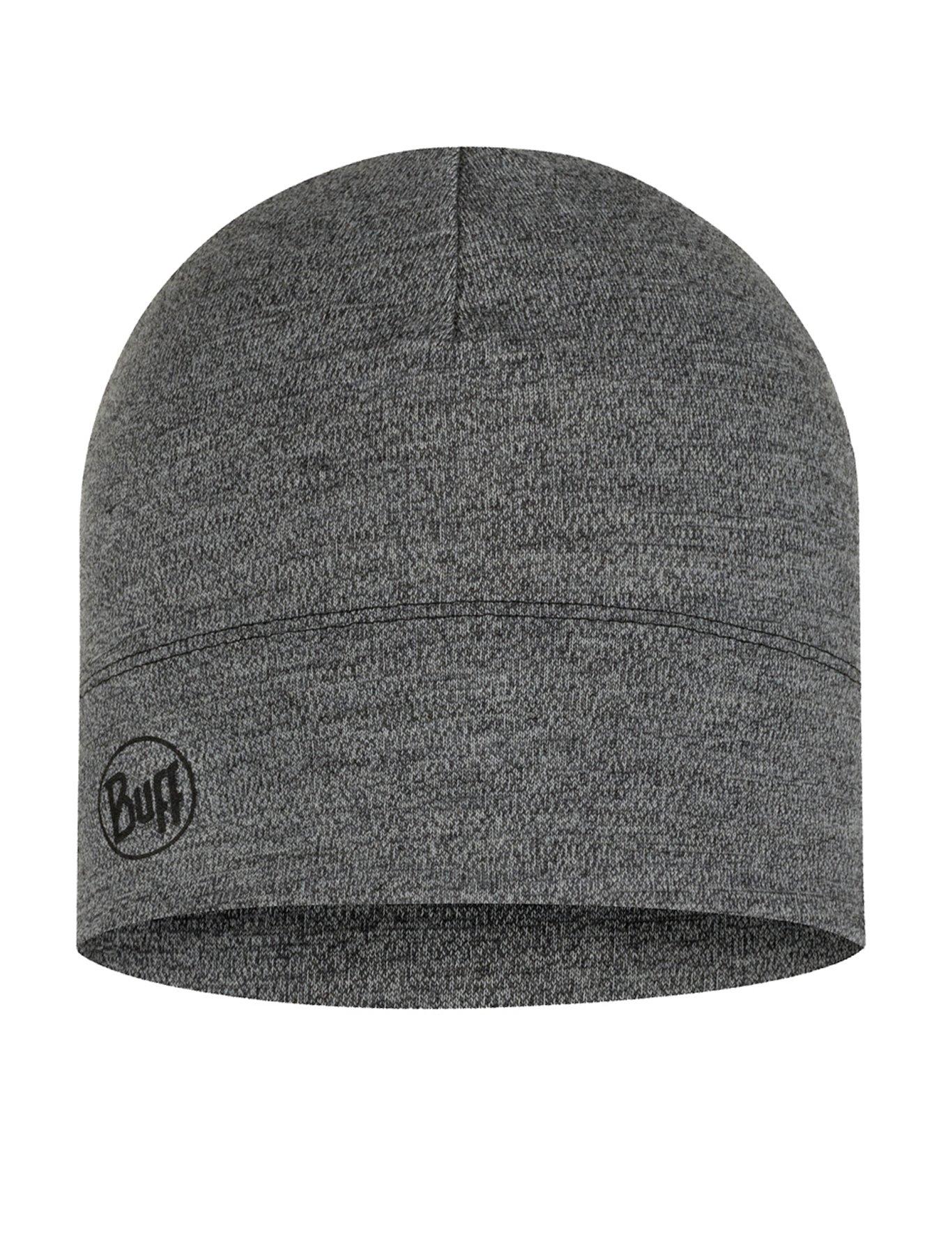 Image of Buff Unisex Merino Midweight Beanie Melange Light Grey - Light Grey