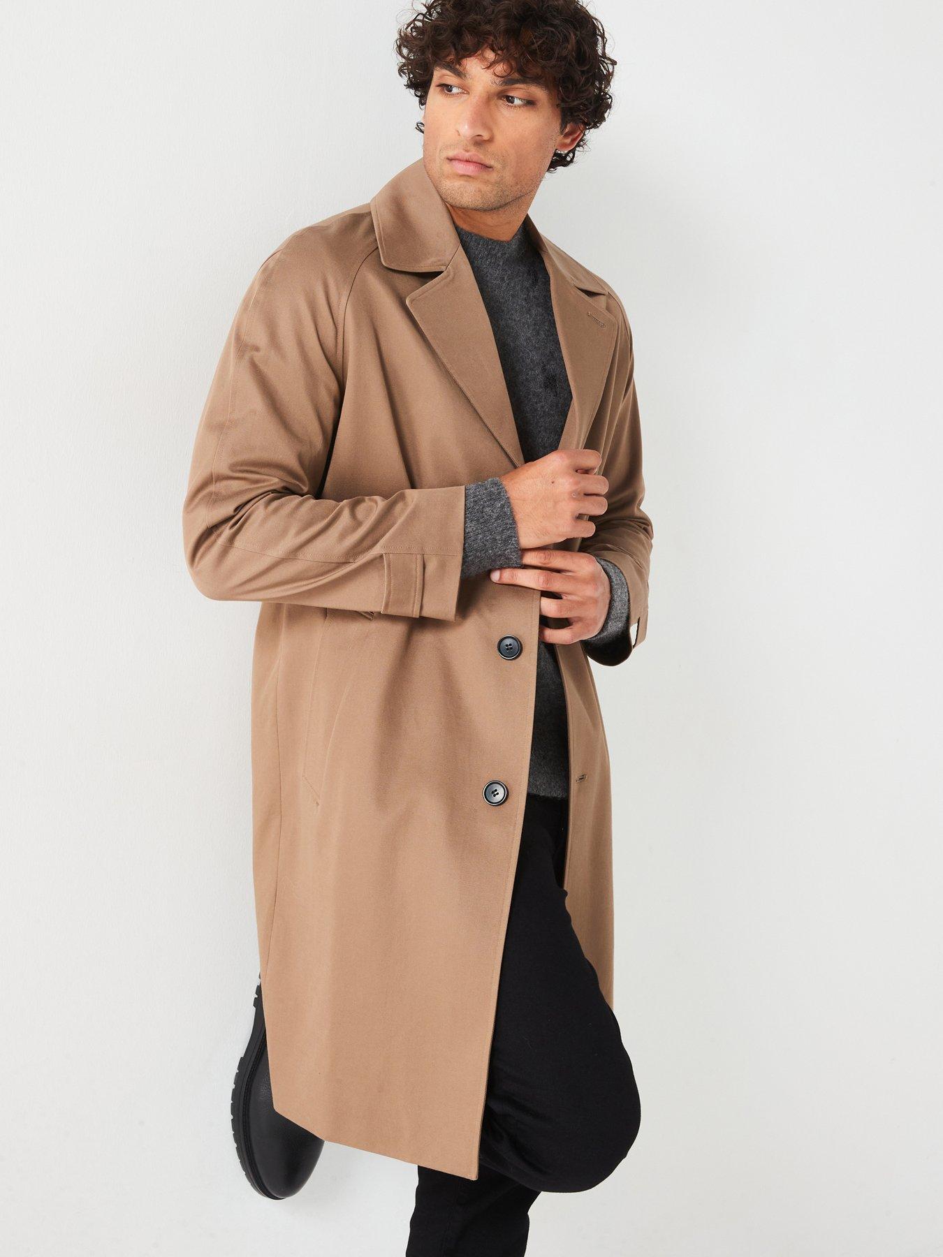 Allsaints Montell Mac Overcoat Light Brown