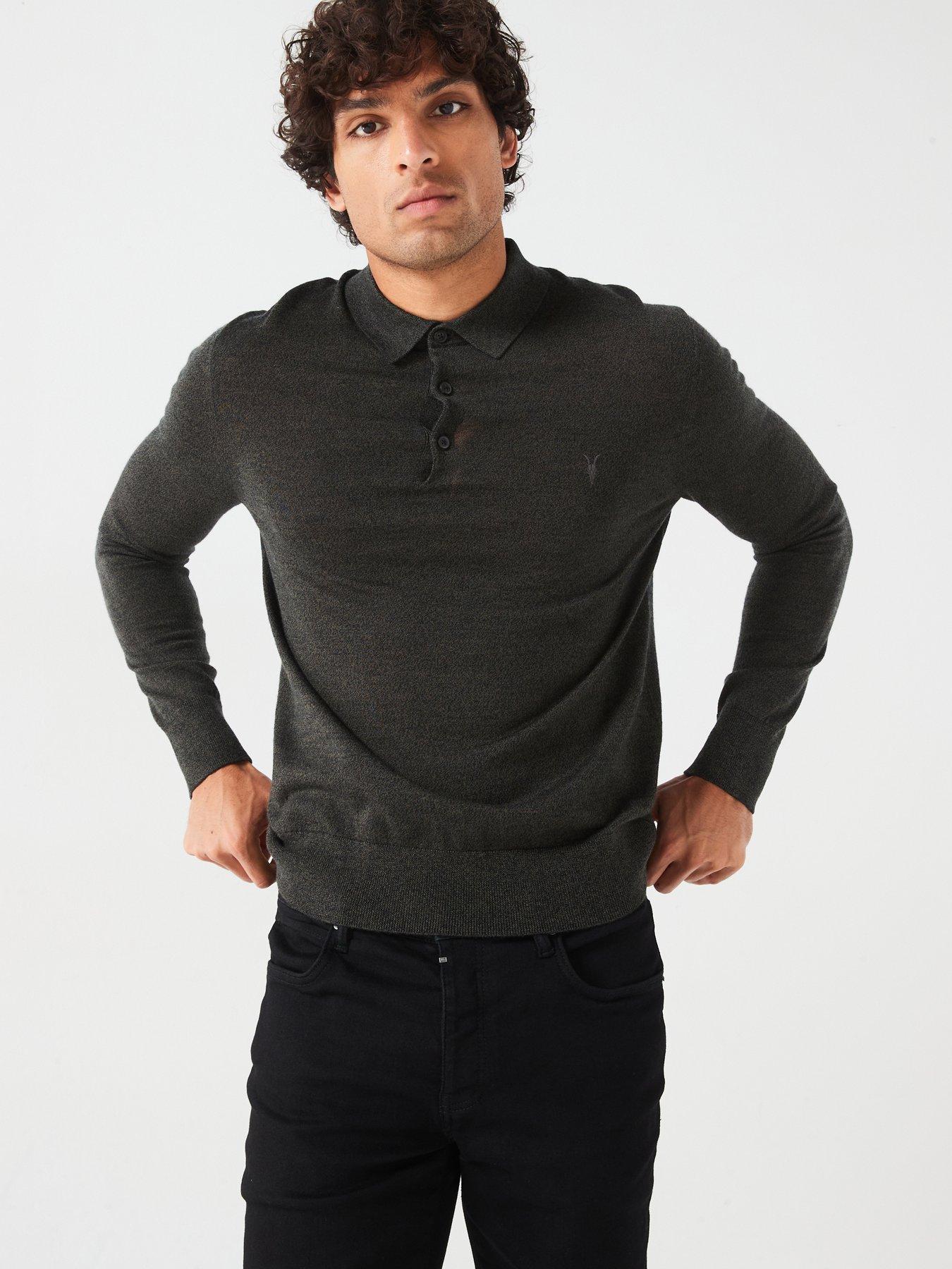 allsaints-mode-merino-long-sleeve-knitted-polo-dark-green