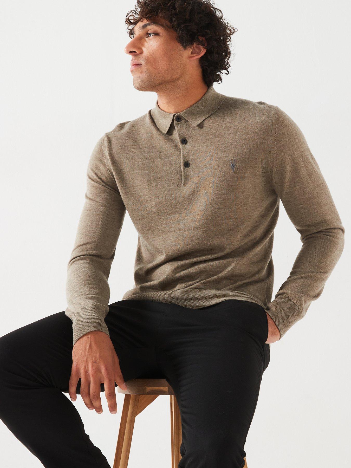 allsaints-allsaints-mode-merino-long-sleeve-knitted-polo-light-khakioutfit