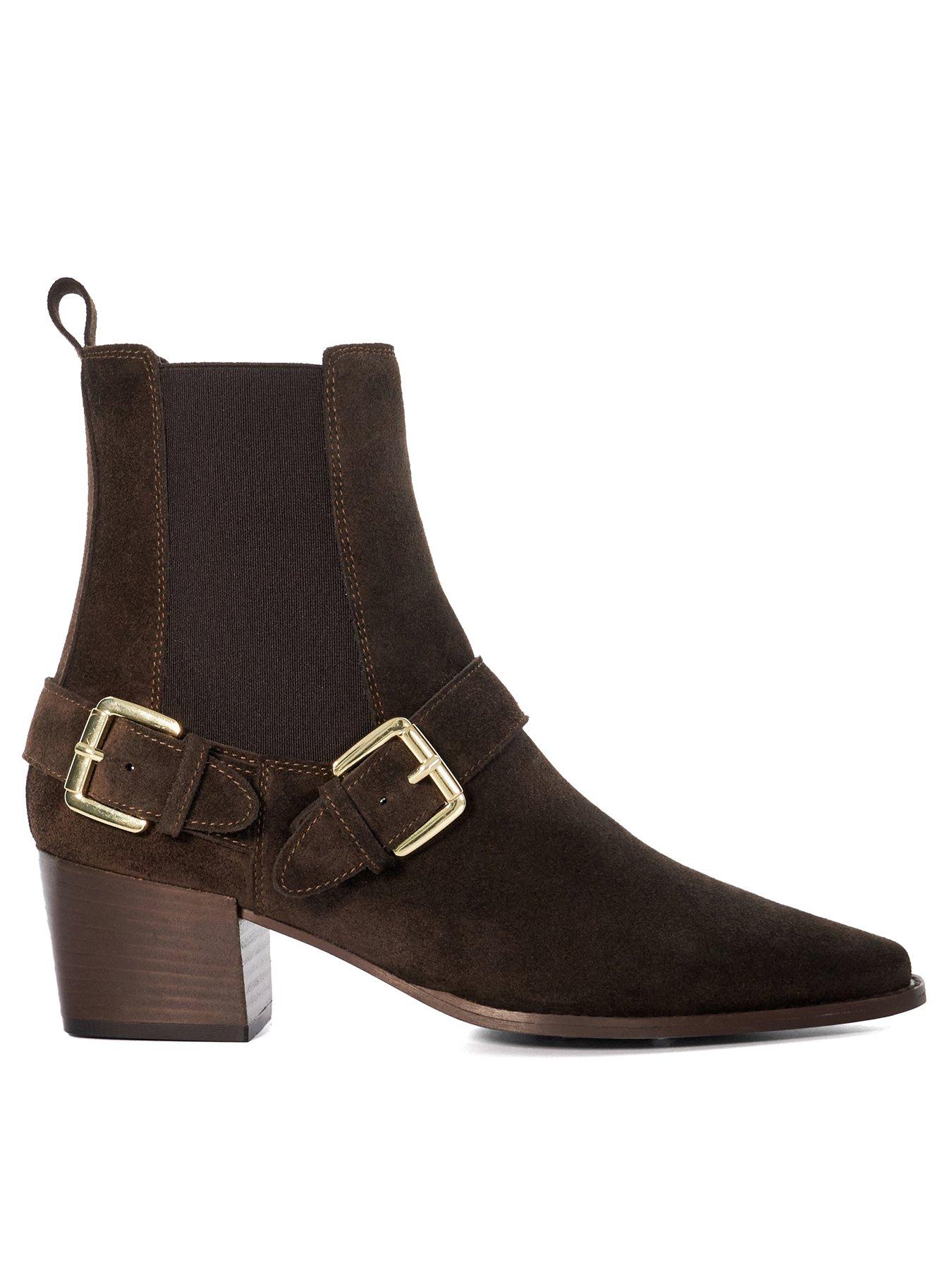 dune-london-panino-buckle-detail-suede-western-boot-brown