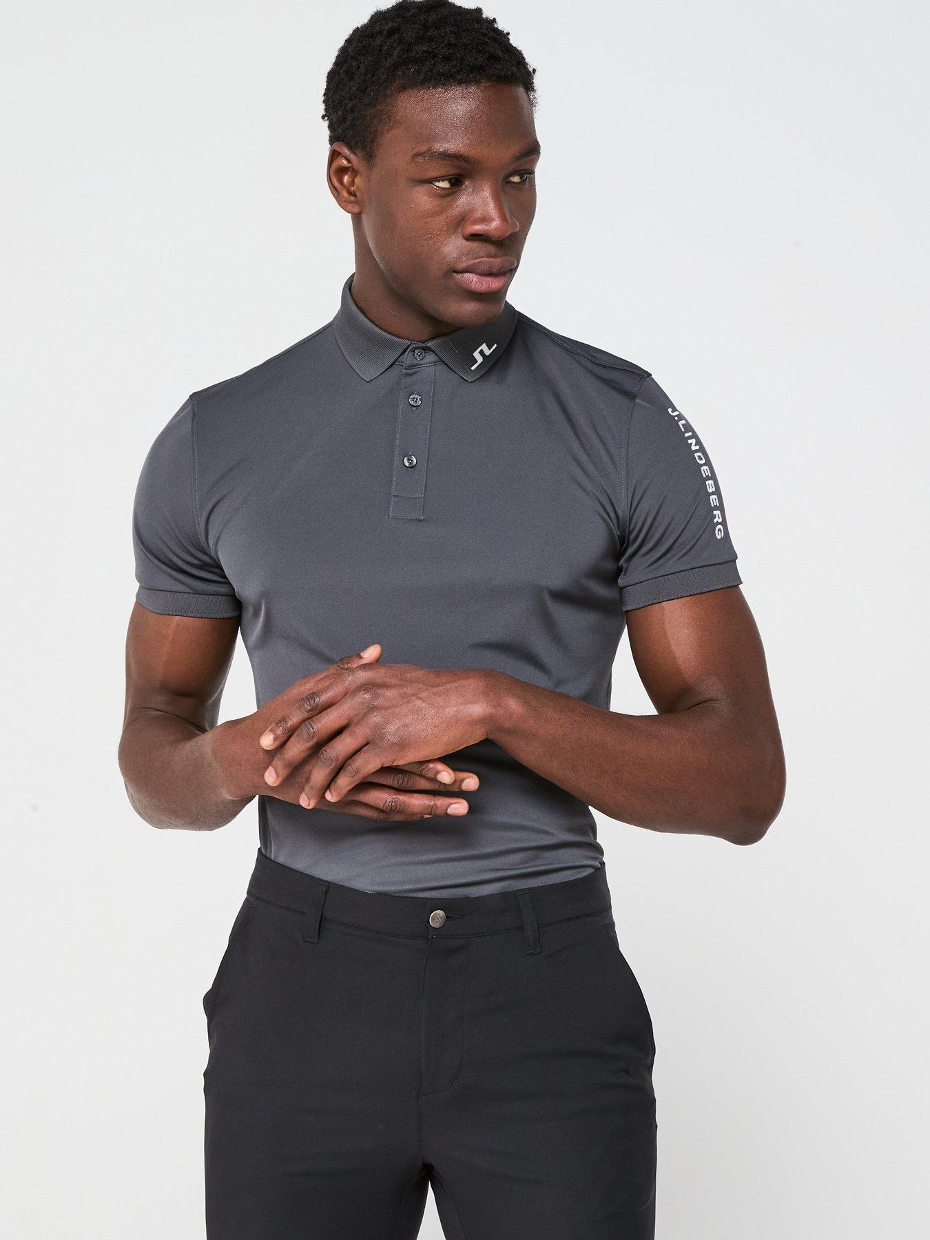 undefined Men's Golf Tour Tech Regular Fit Polo - Grey