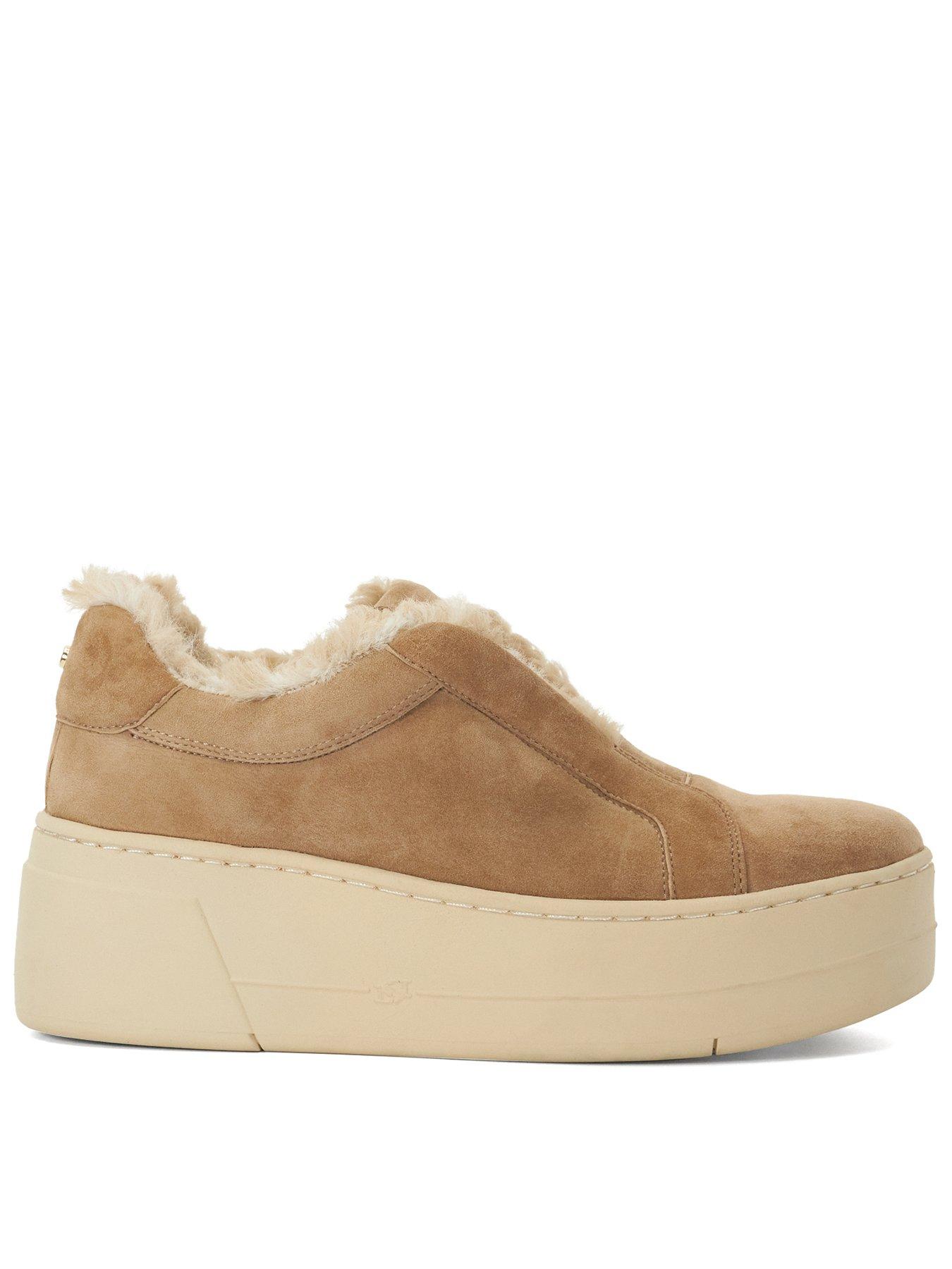 dune-london-esthie-slip-on-shearling-lined-trainers-light-brown