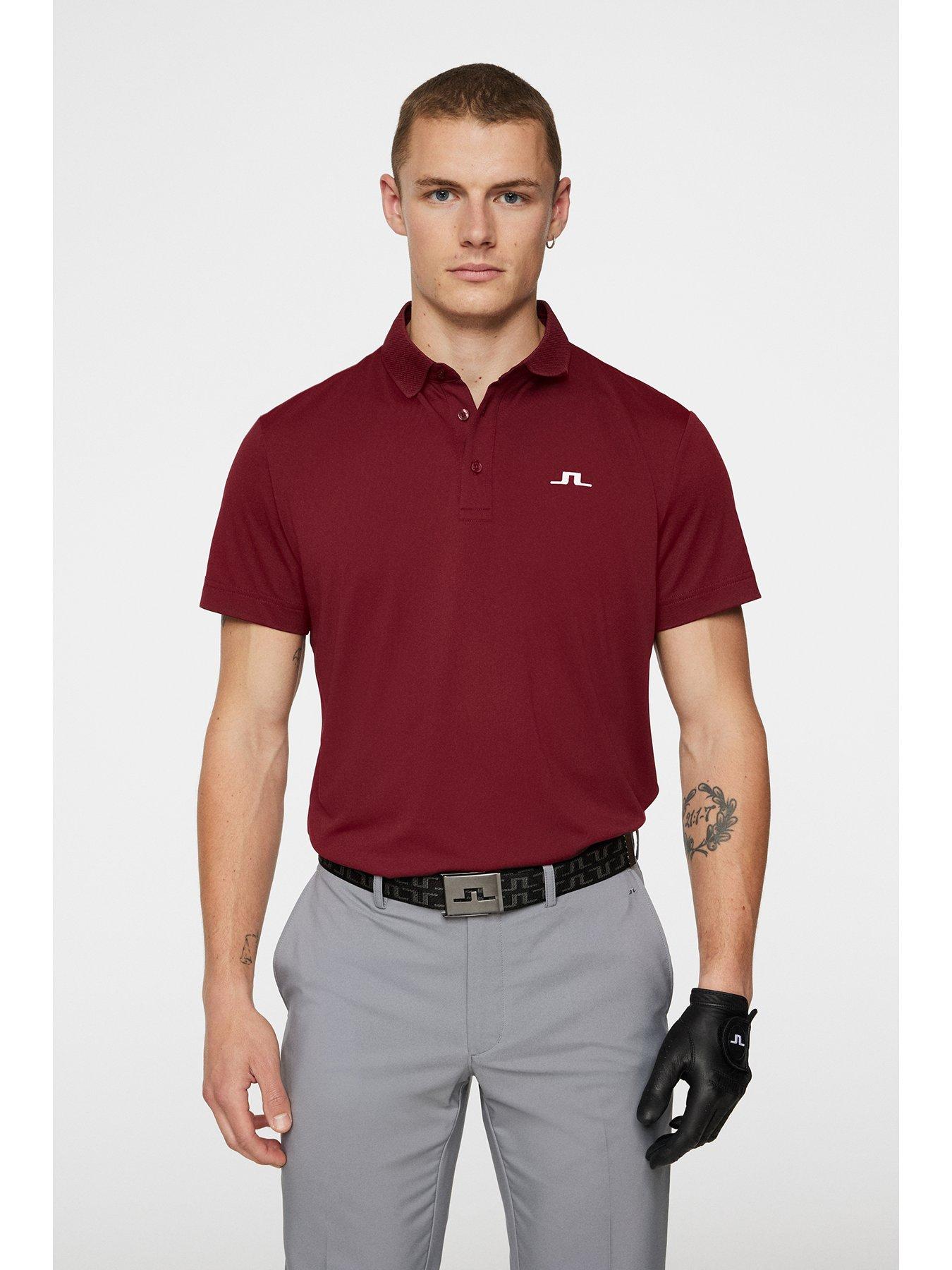 undefined Mens Golf Wince Reg Fit Polo - Red