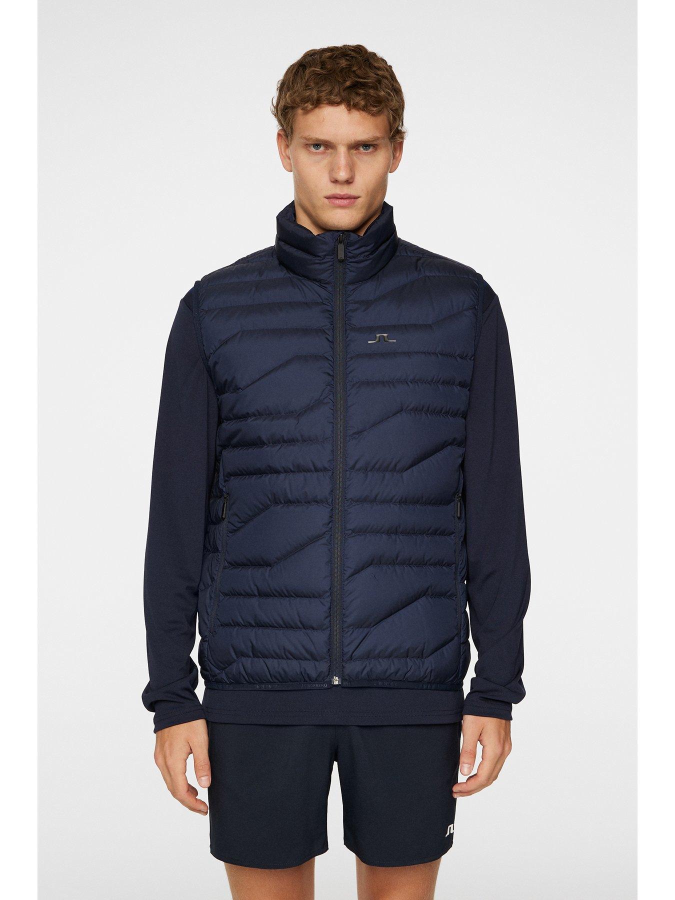 undefined Mens Golf Cliff Light Down Vest - Navy