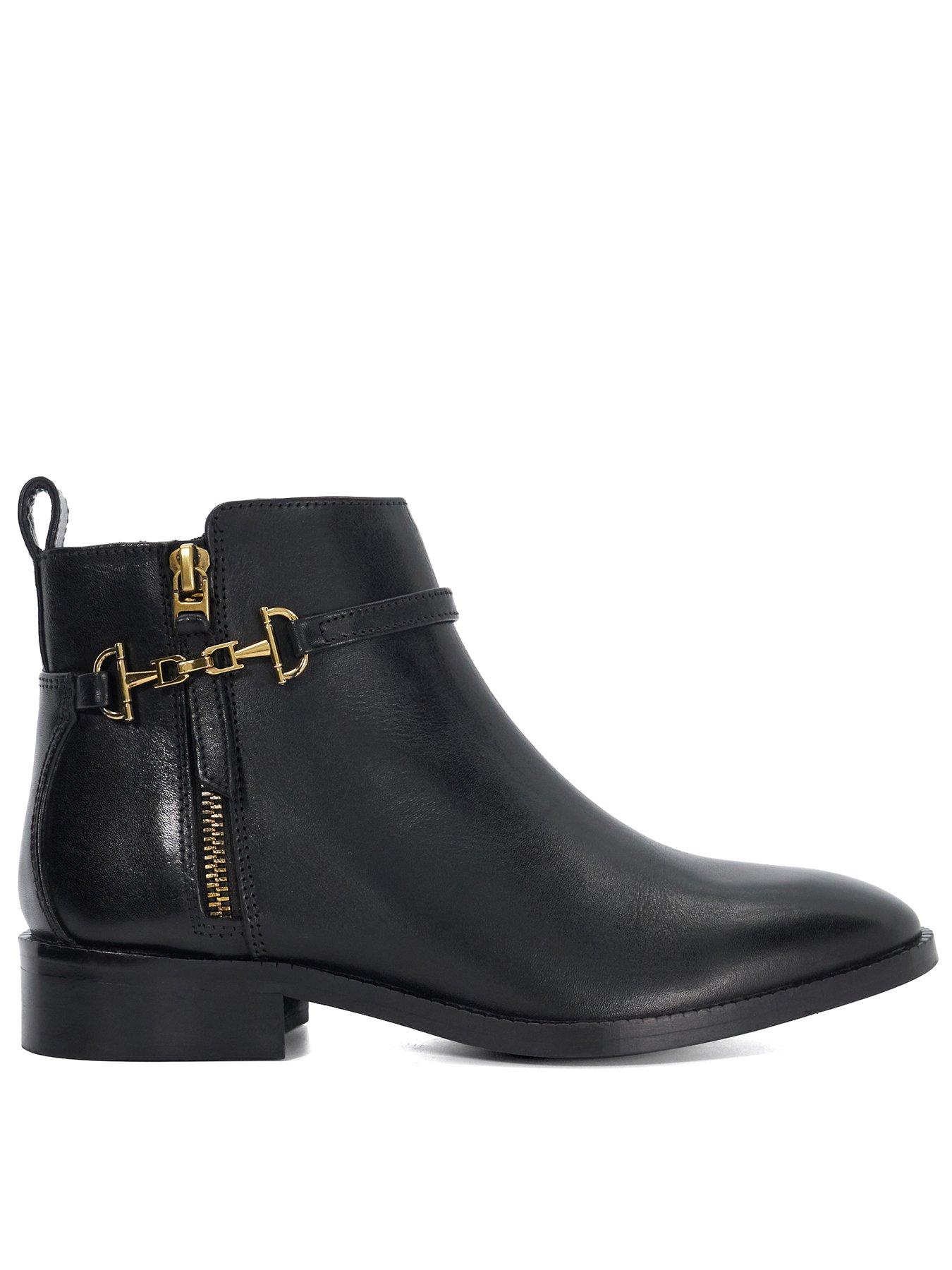 dune-london-wide-fit-parklyn-buckle-trim-ankle-boot-black