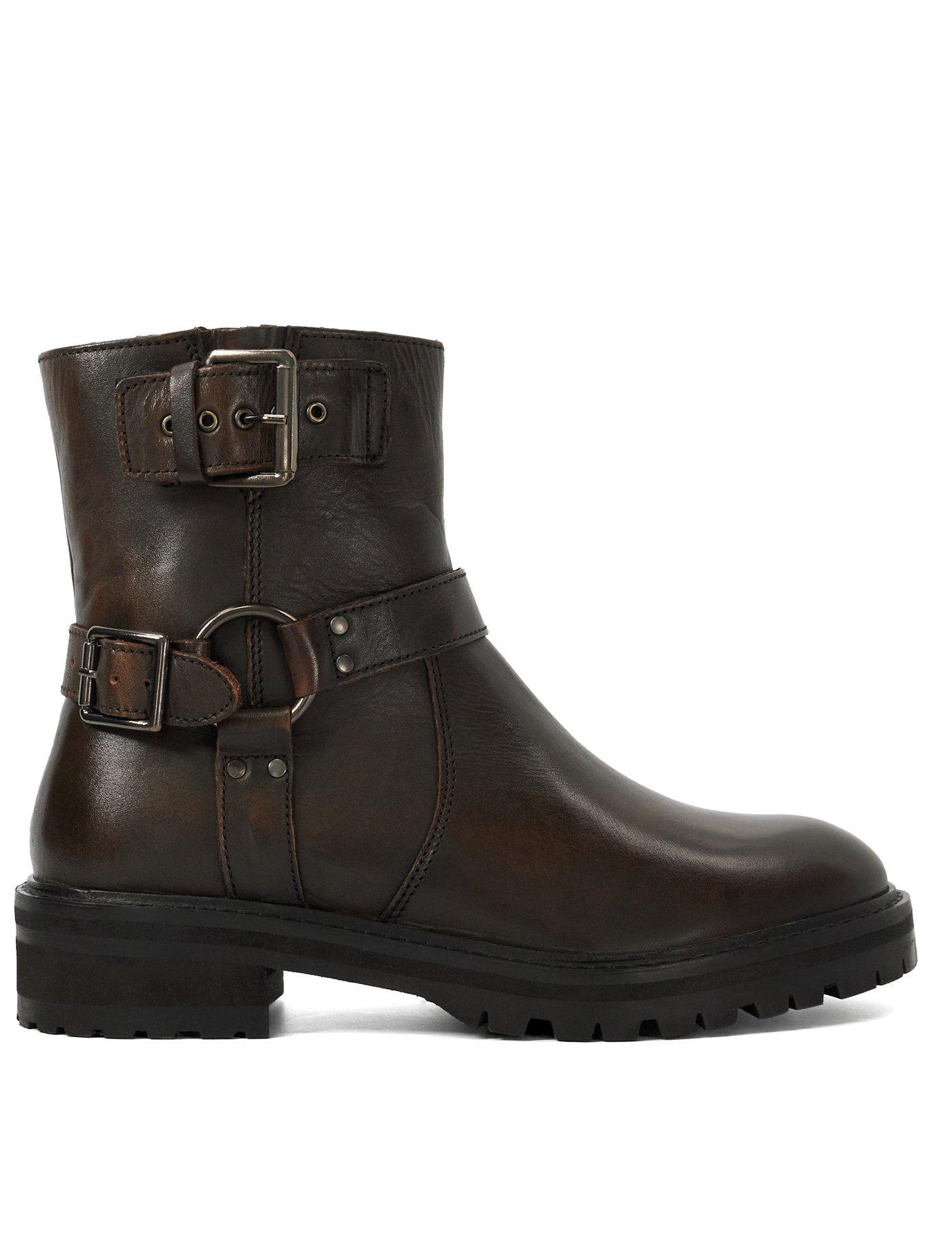 dune-london-piton-leather-biker-boot-brown