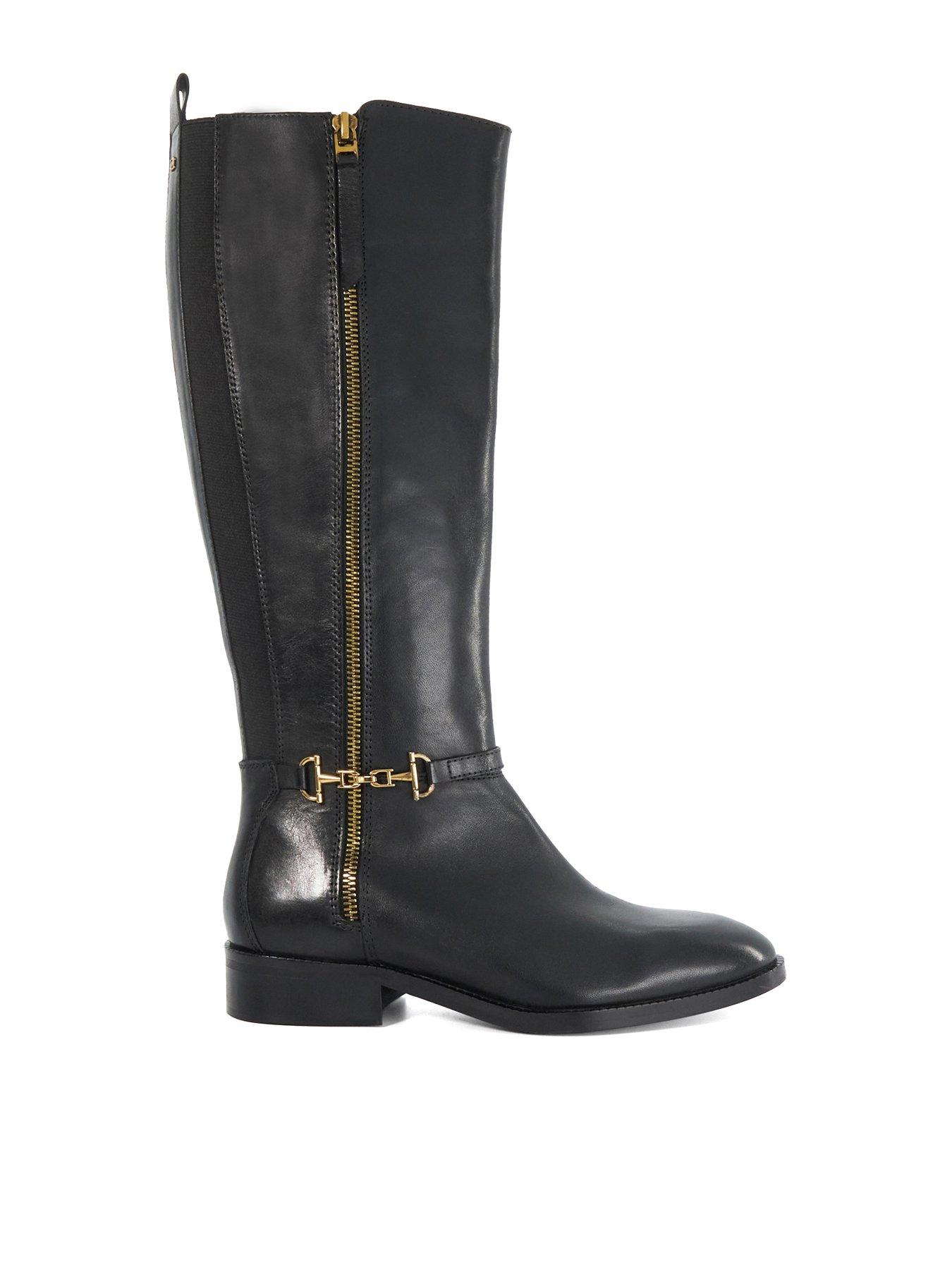 dune-london-wide-fit-taylyn-side-zip-detail-knee-high-boot-black