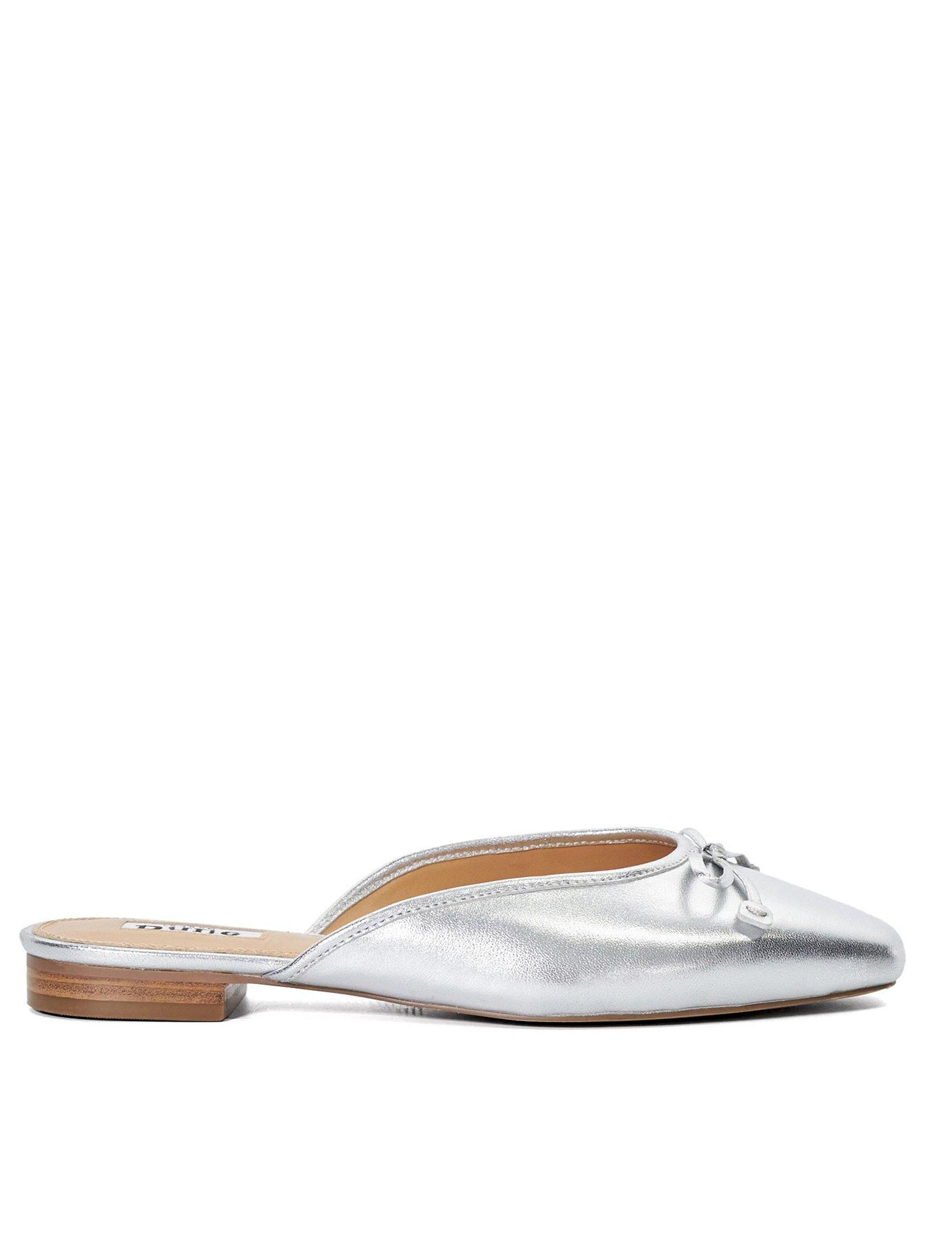 dune-london-haylas-ballet-flat-mules-silver