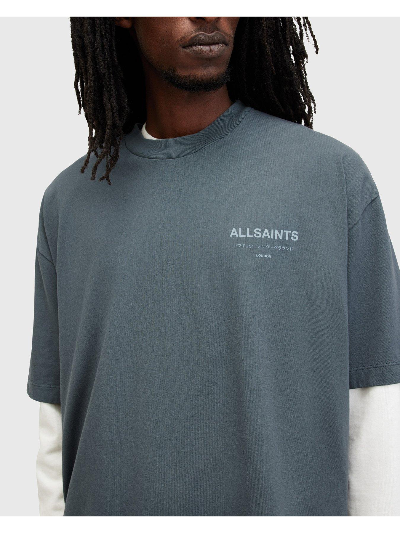 allsaints-allsaints-underground-crew-t-shirt-blueoutfit