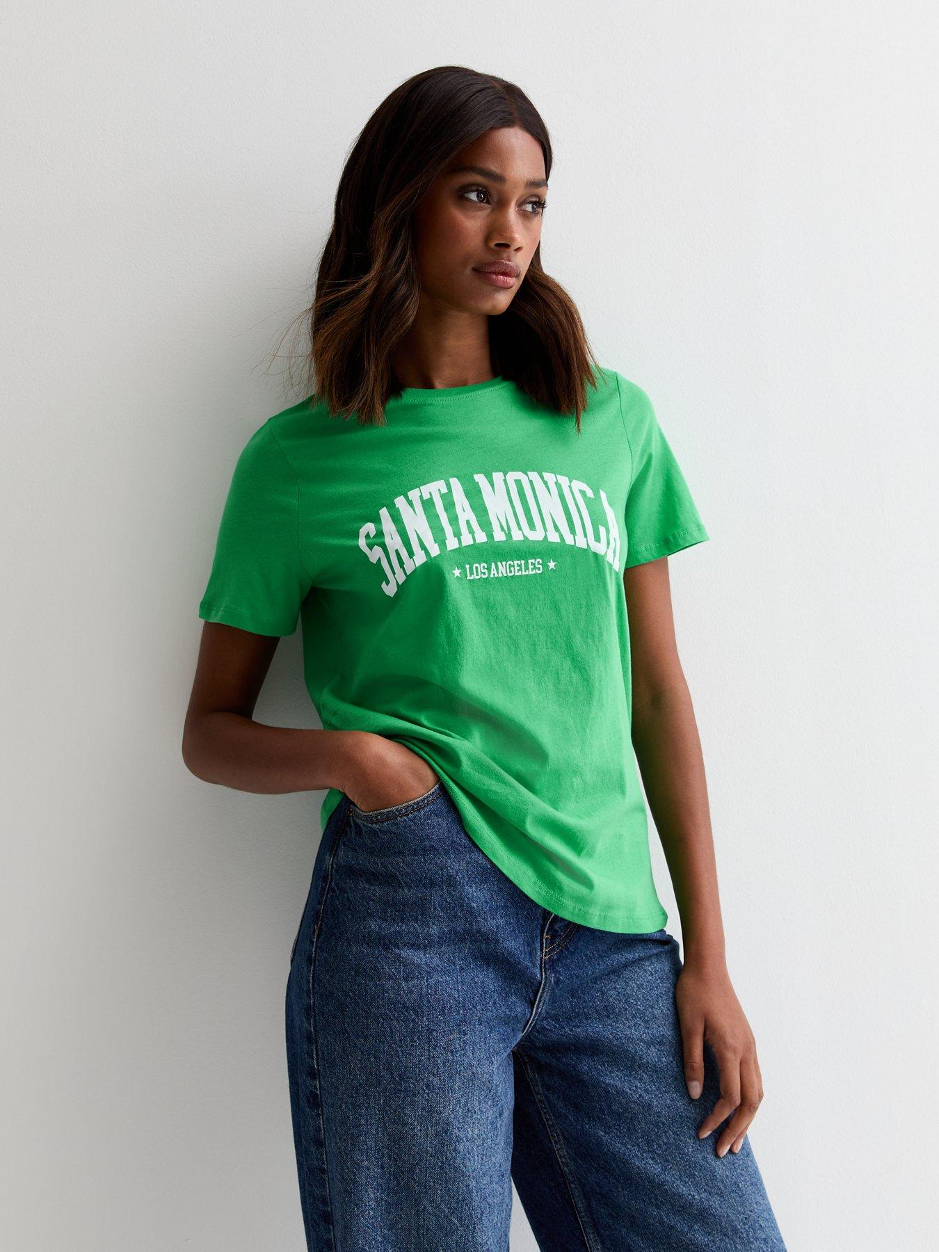 new-look-green-santa-monica-cotton-t-shirt