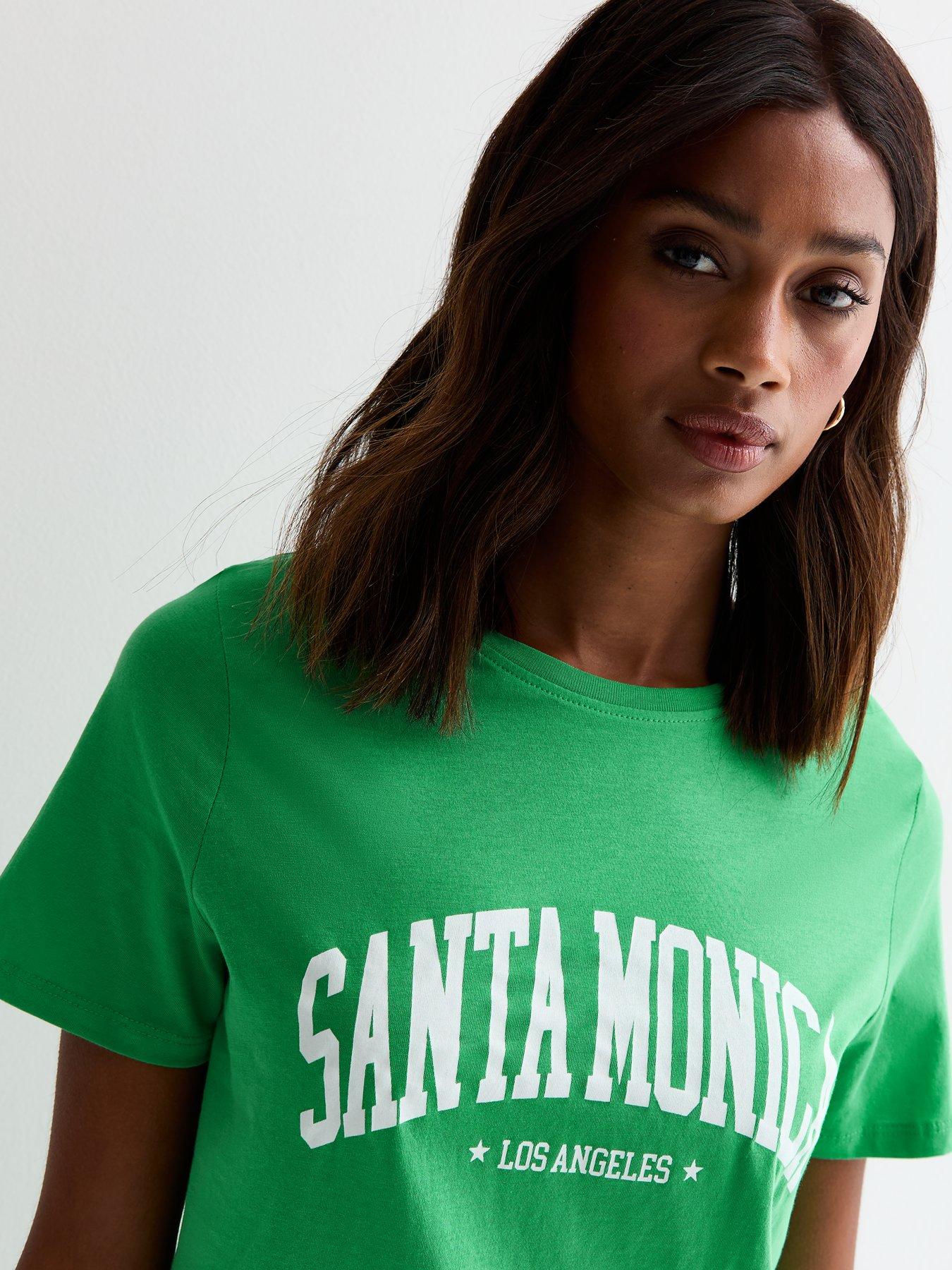 new-look-green-santa-monica-cotton-t-shirtoutfit