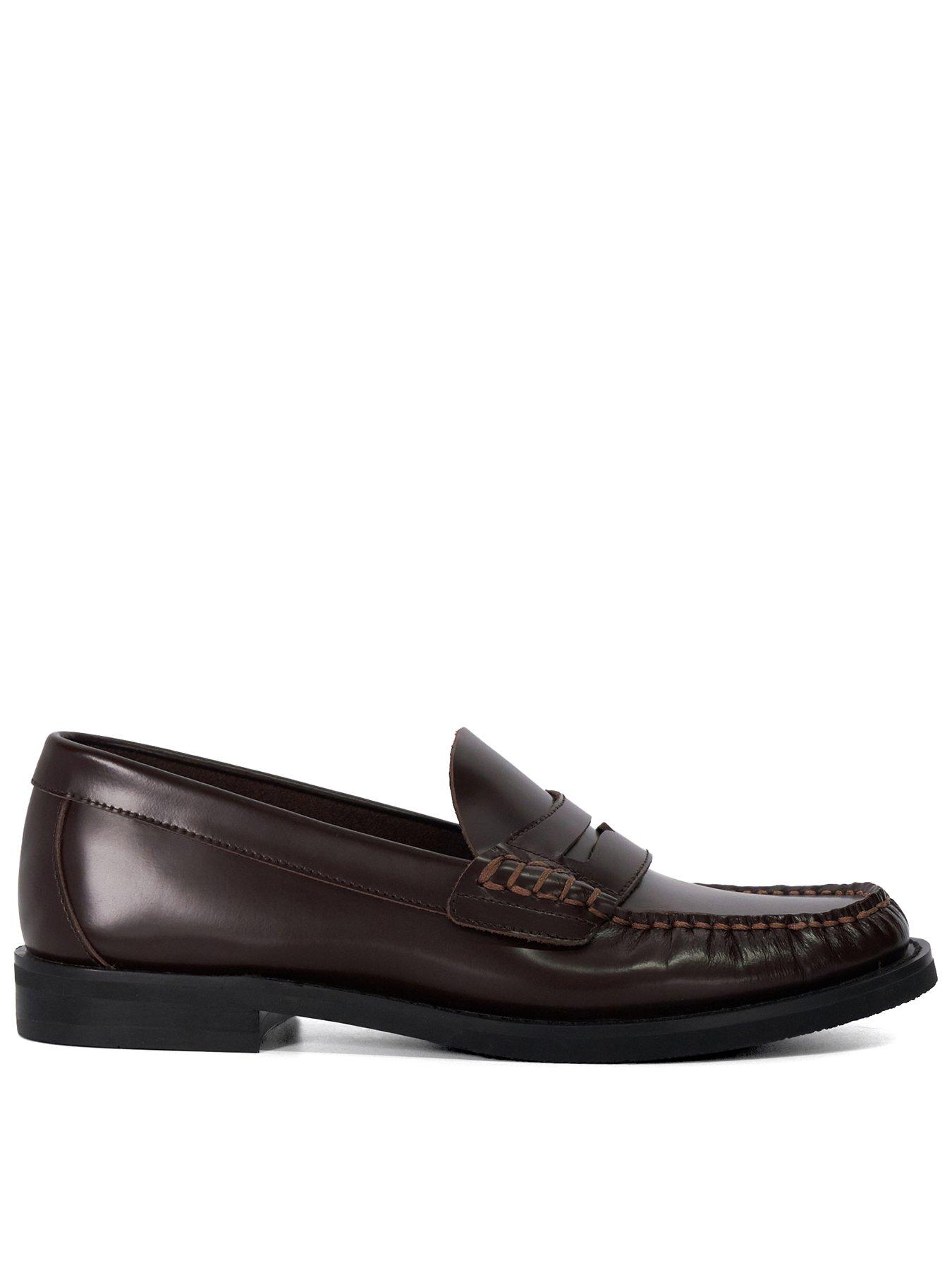 dune-london-ginnie-leather-loafer-burgundy