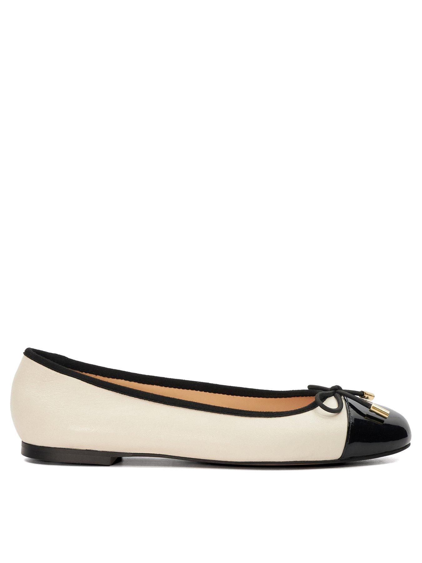 Dune black ballet pumps best sale