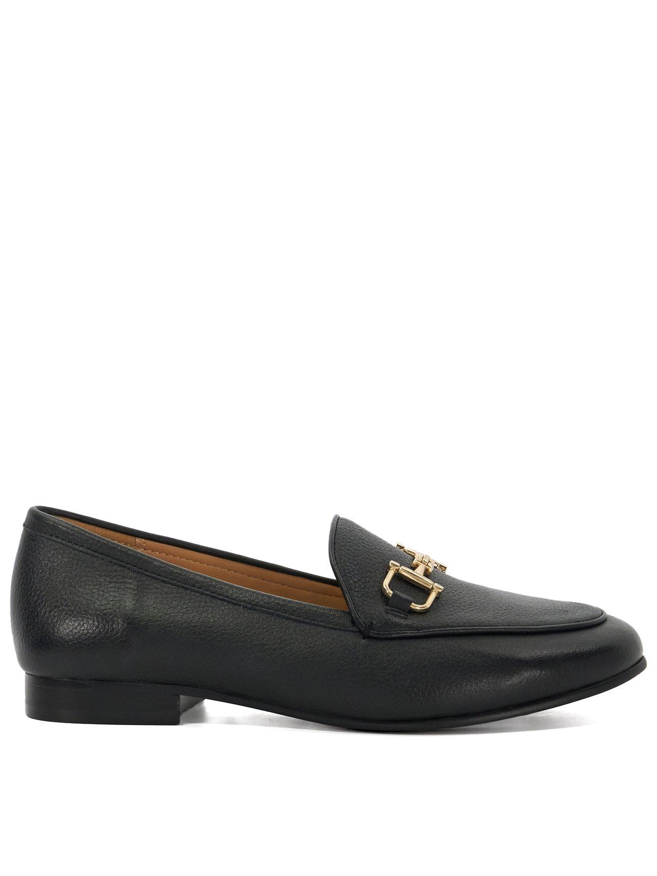 dune-london-wide-fit-glair-metal-trim-snaffle-loafer-black