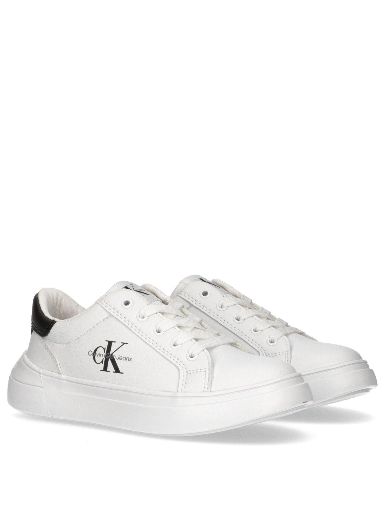 calvin-klein-jeans-kids-low-cut-lace-up-sneaker-whitestillFront