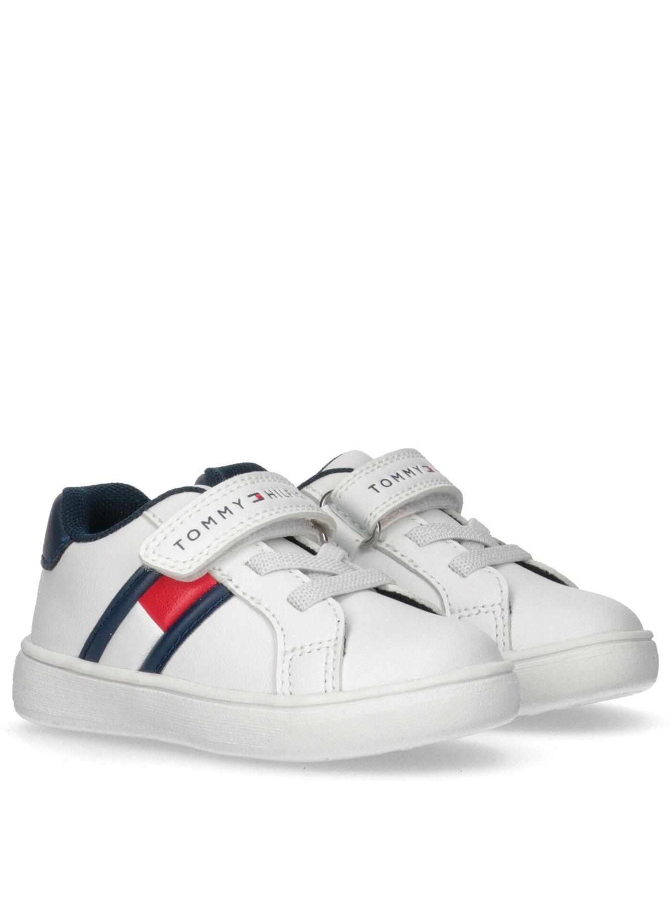 tommy-hilfiger-boys-logan-flag-low-cut-lace-upvelcro-trainer-whitestillFront