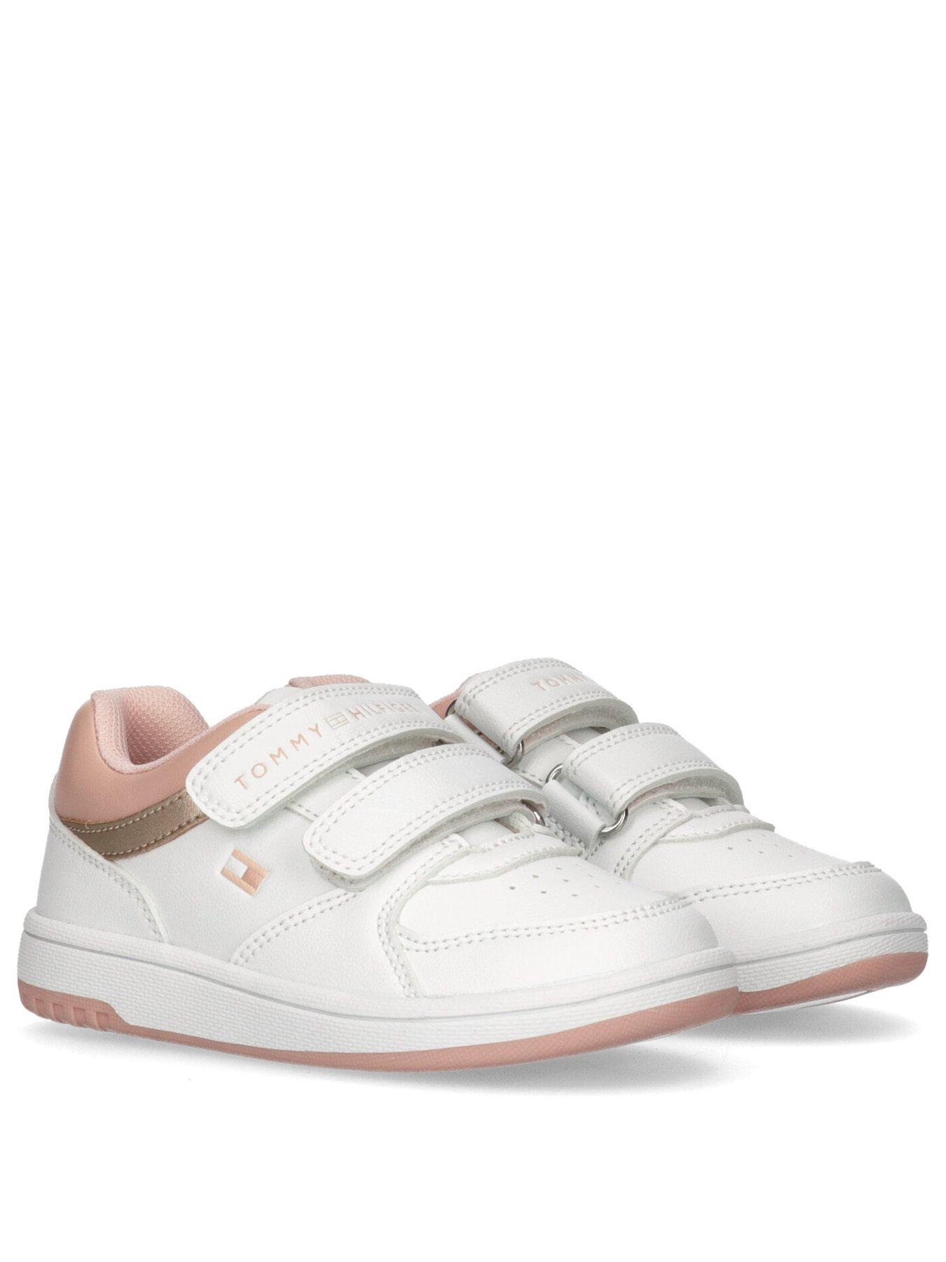 tommy-hilfiger-girls-flag-low-cut-velcro-sneaker-whitestillFront